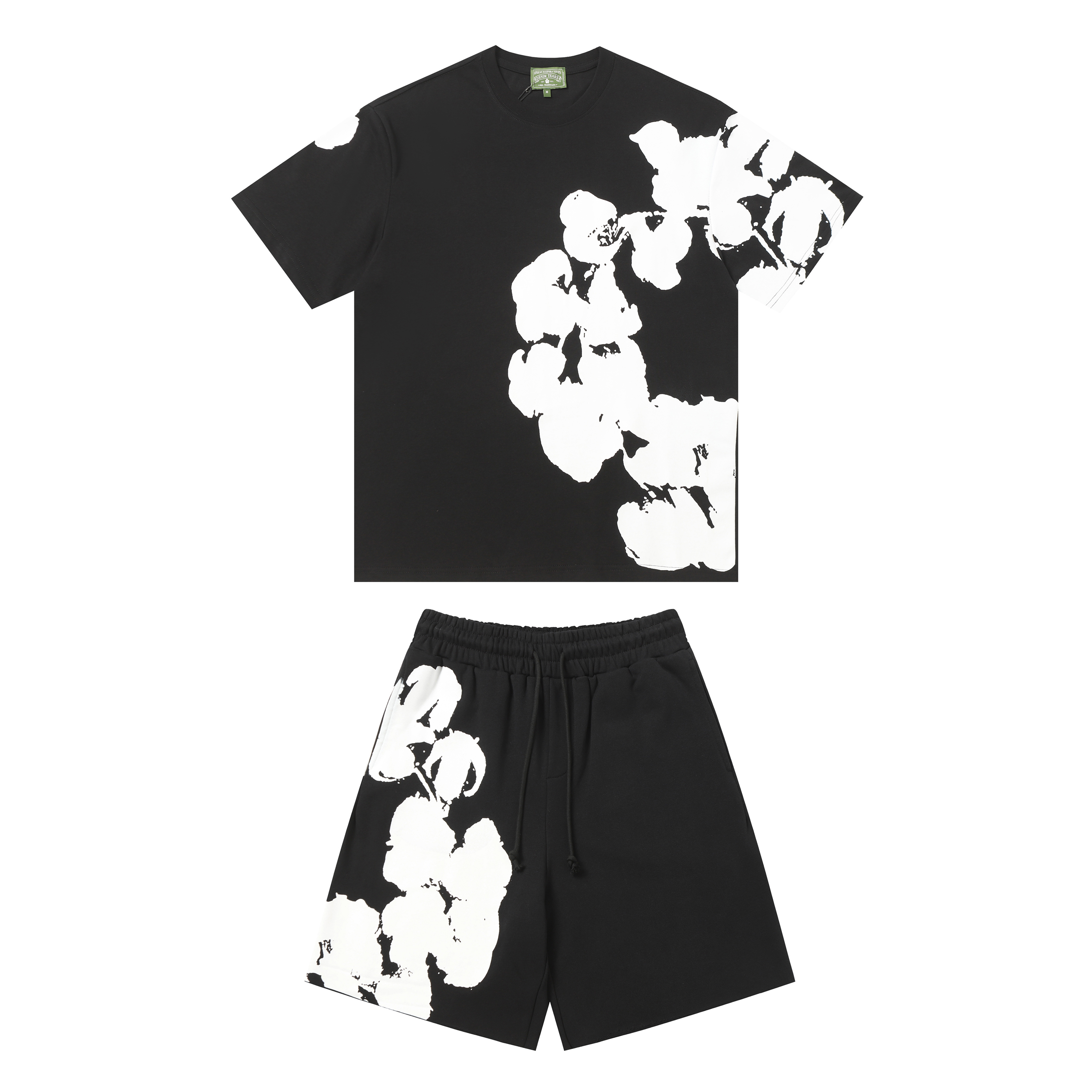 Denim Tears Short-Sleeve Set YL#322-8622 Black/Grey/Purple