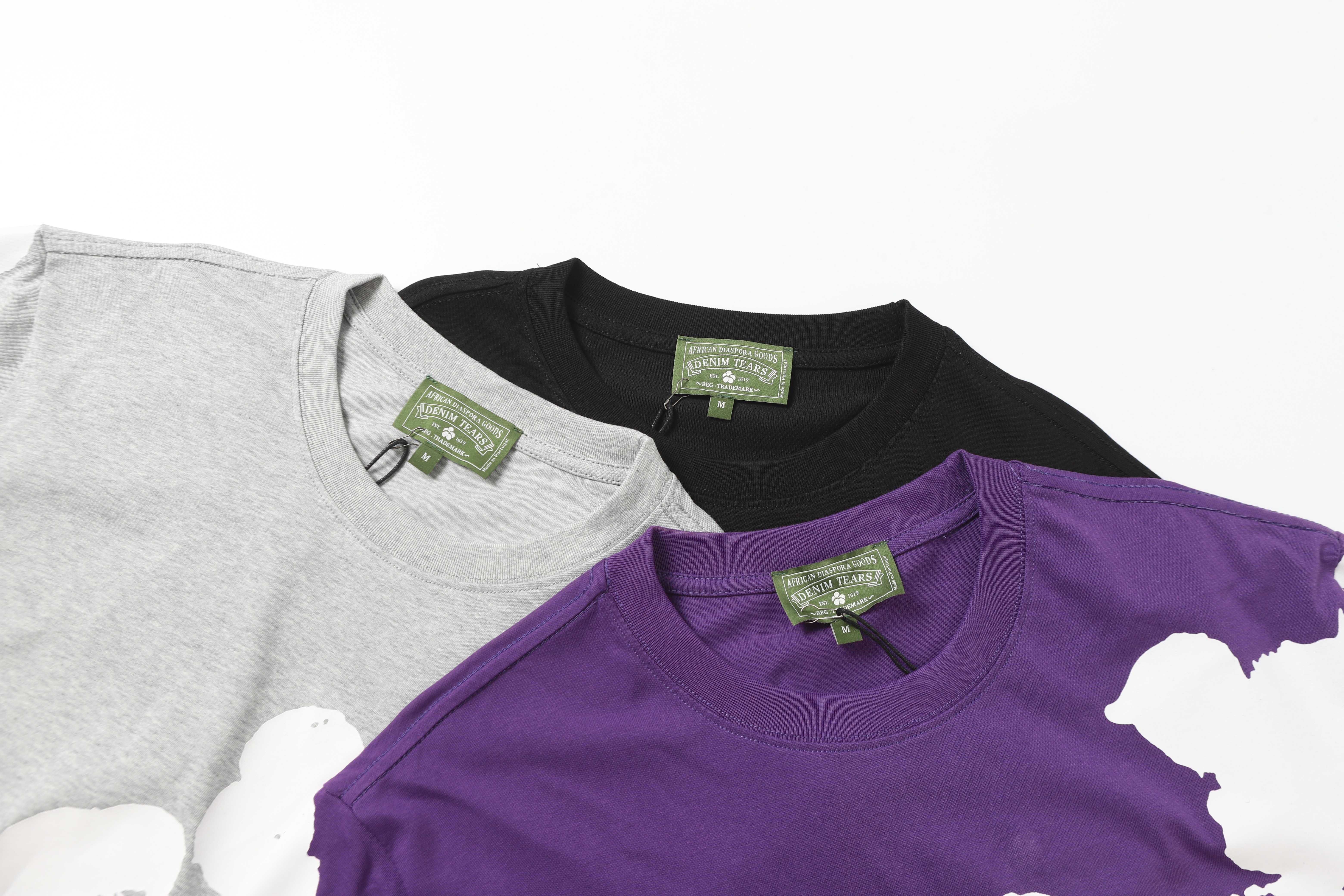 Denim Tears Short-Sleeve Set YL#322-8622 Black/Grey/Purple