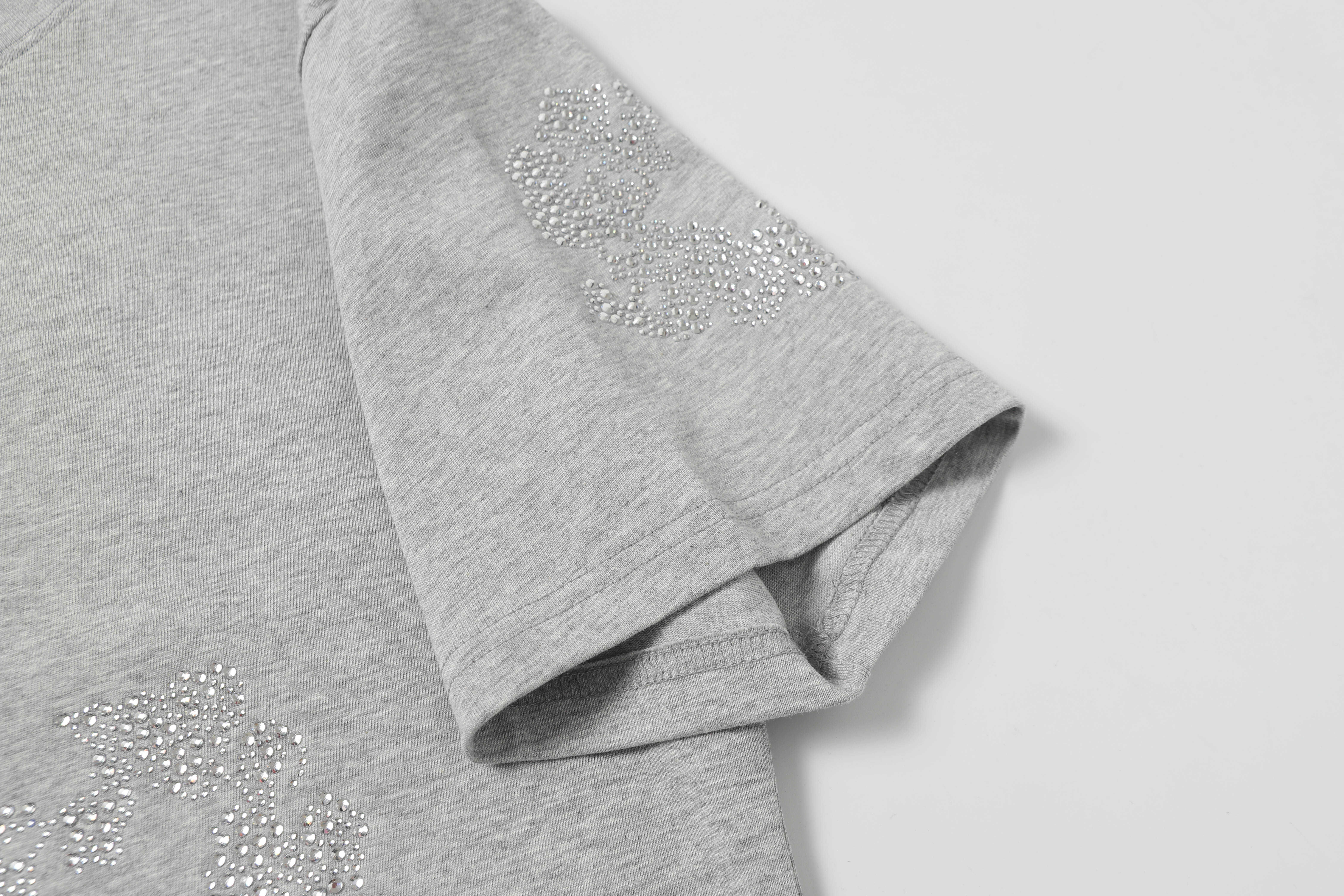 Denim Tears Short Sleeve Set YL #205-8205 Black/Grey/Rose Red