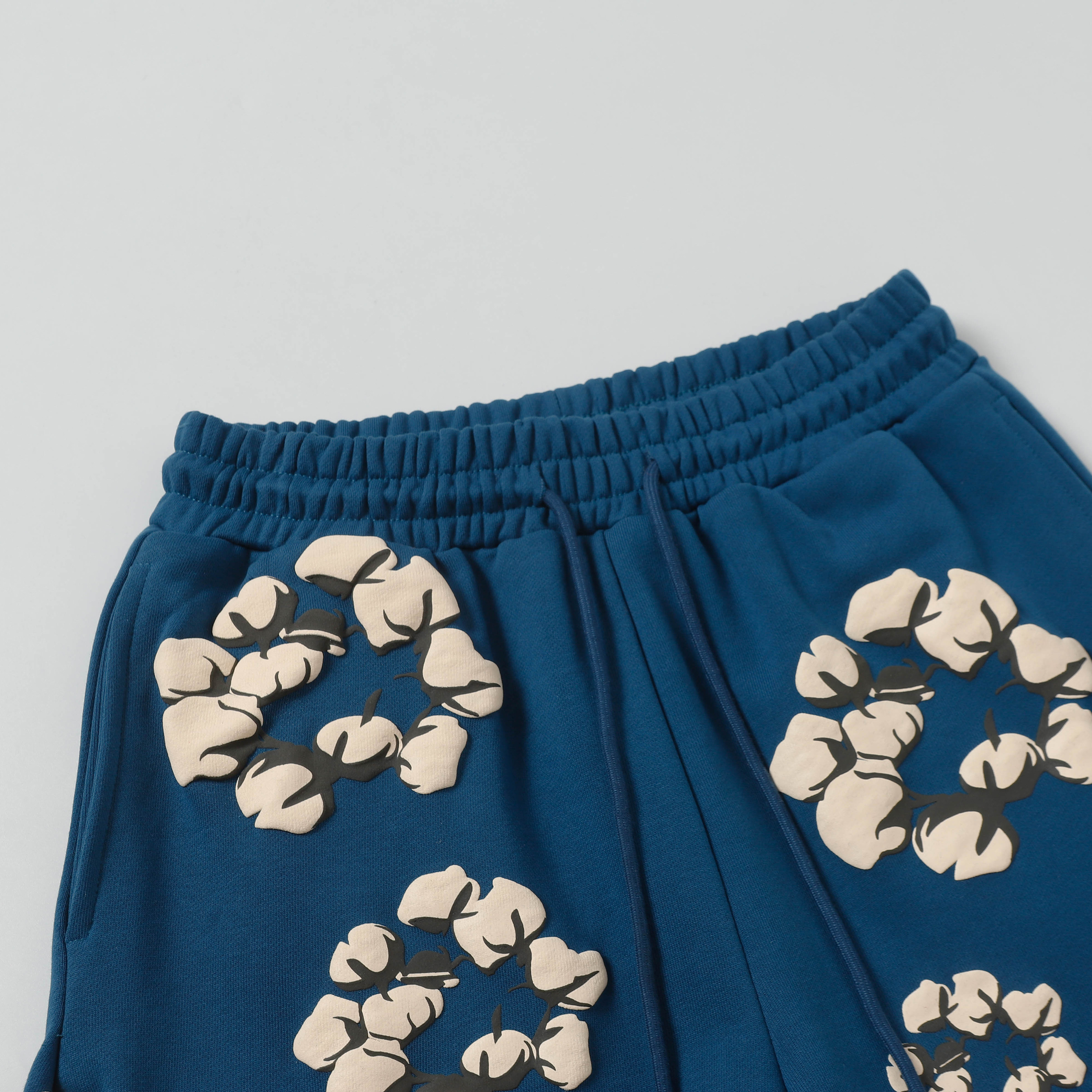 Denim Tears Short-Sleeve Set YL#201-8201 Peacock Blue