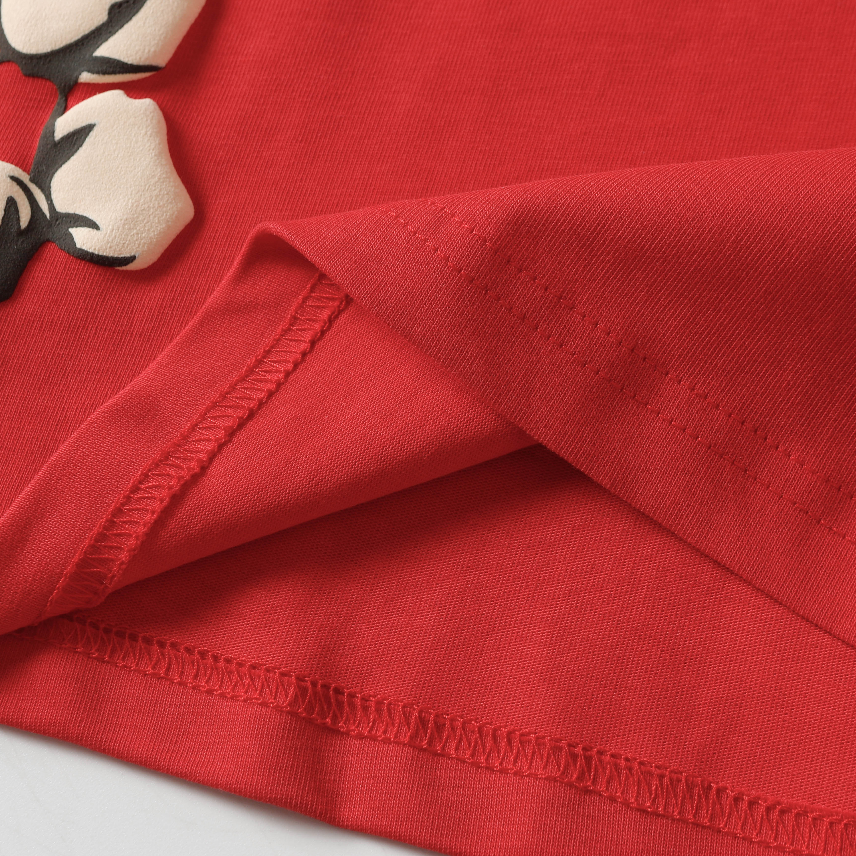 Denim Tears Short-Sleeve Set YL#201-8201 Red