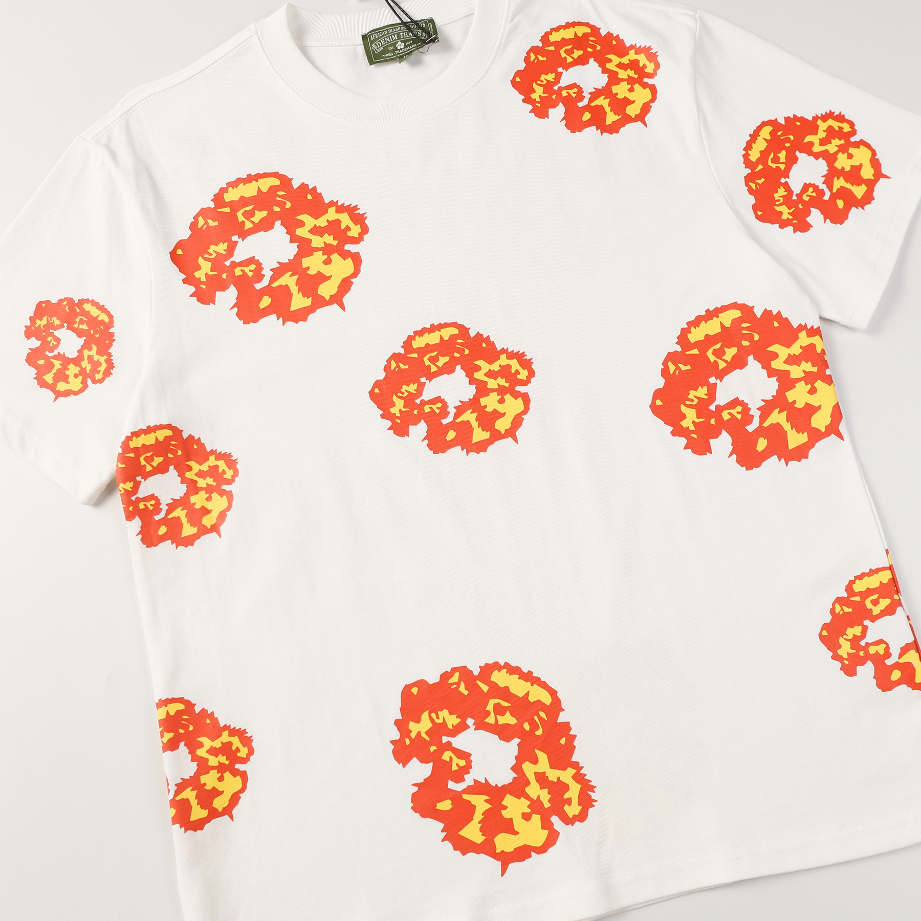 Denim Tears Short-Sleeve Set YL#351-8603 White