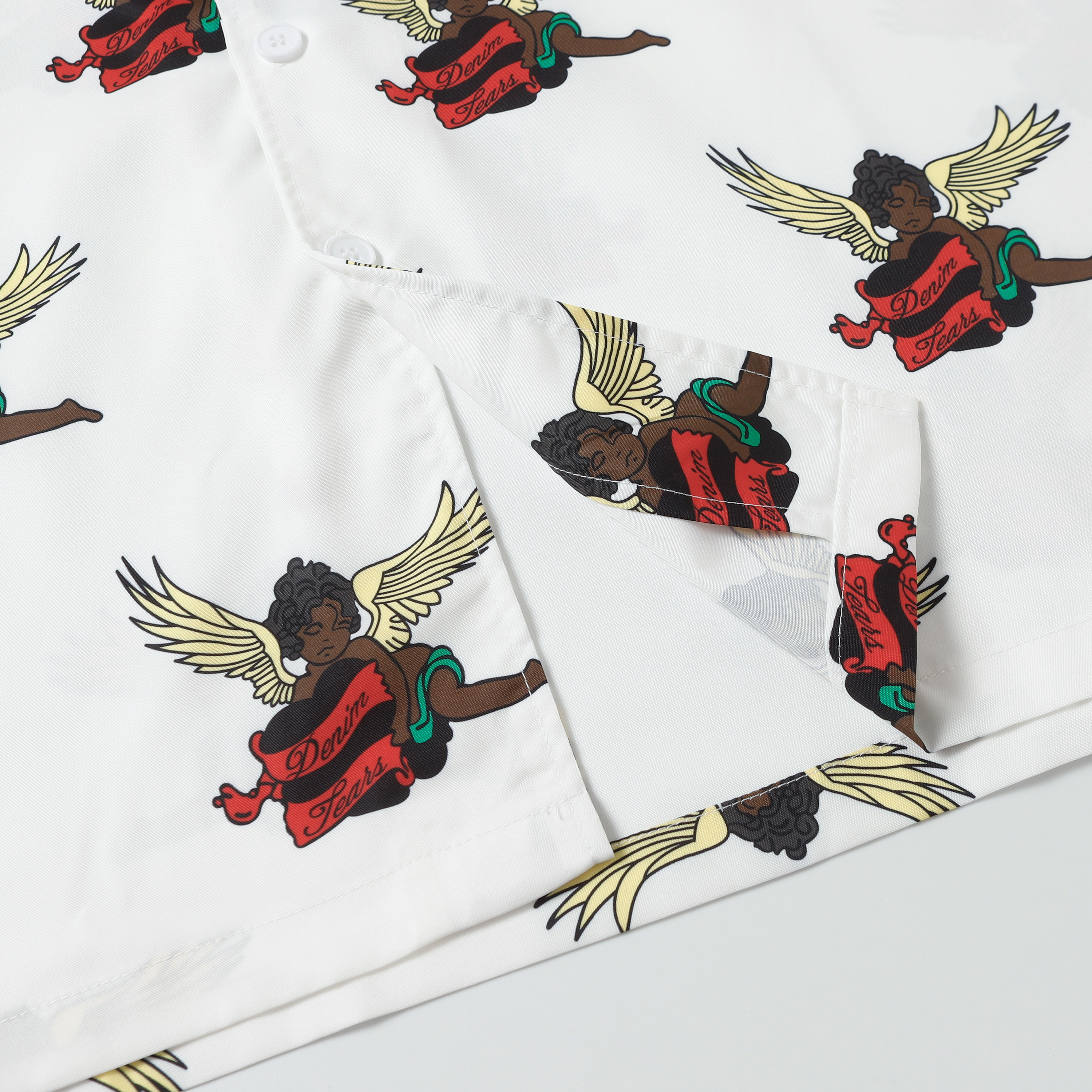 Denim Tears Short-Sleeve Set YL#382-8612 White