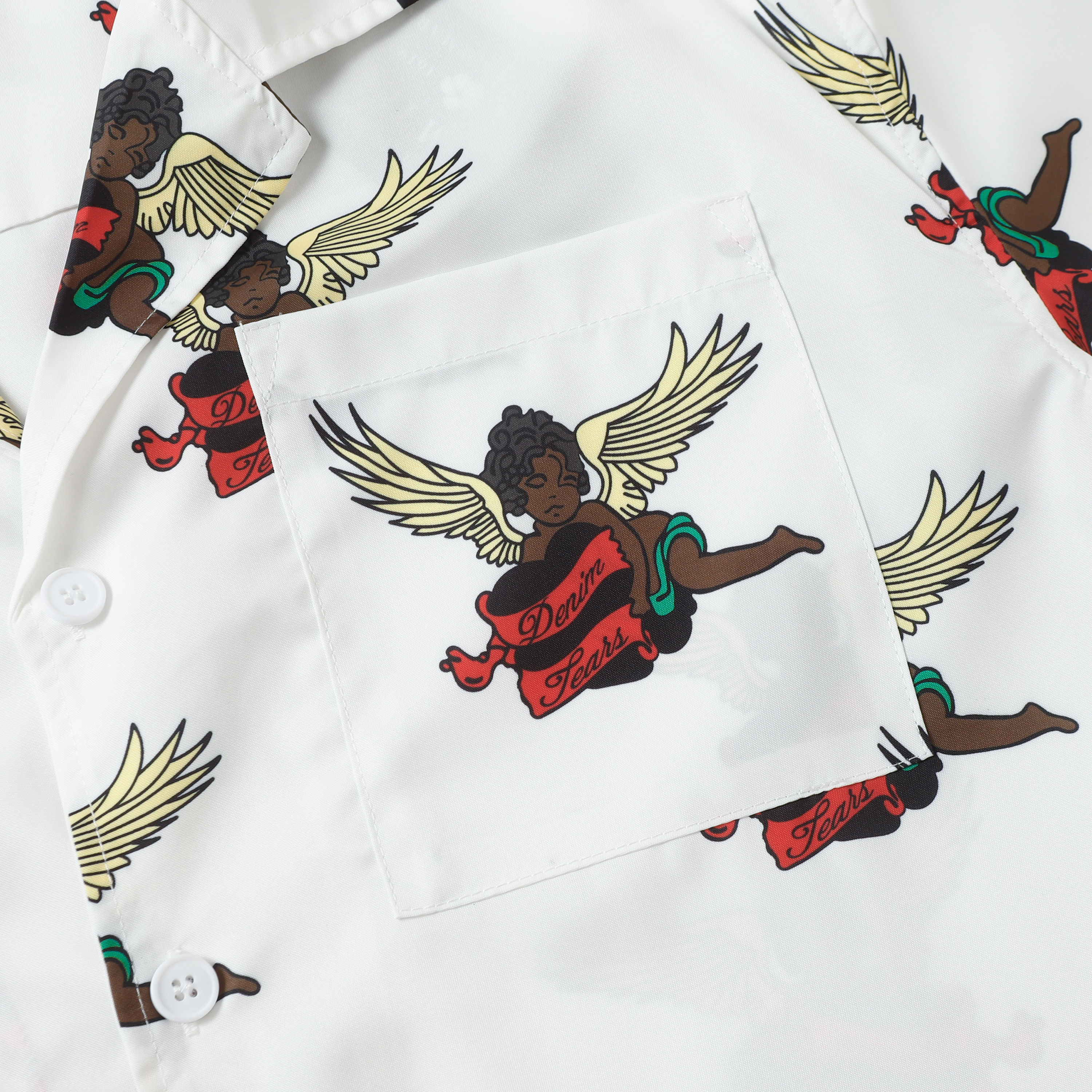 Denim Tears Short-Sleeve Set YL#382-8612 White