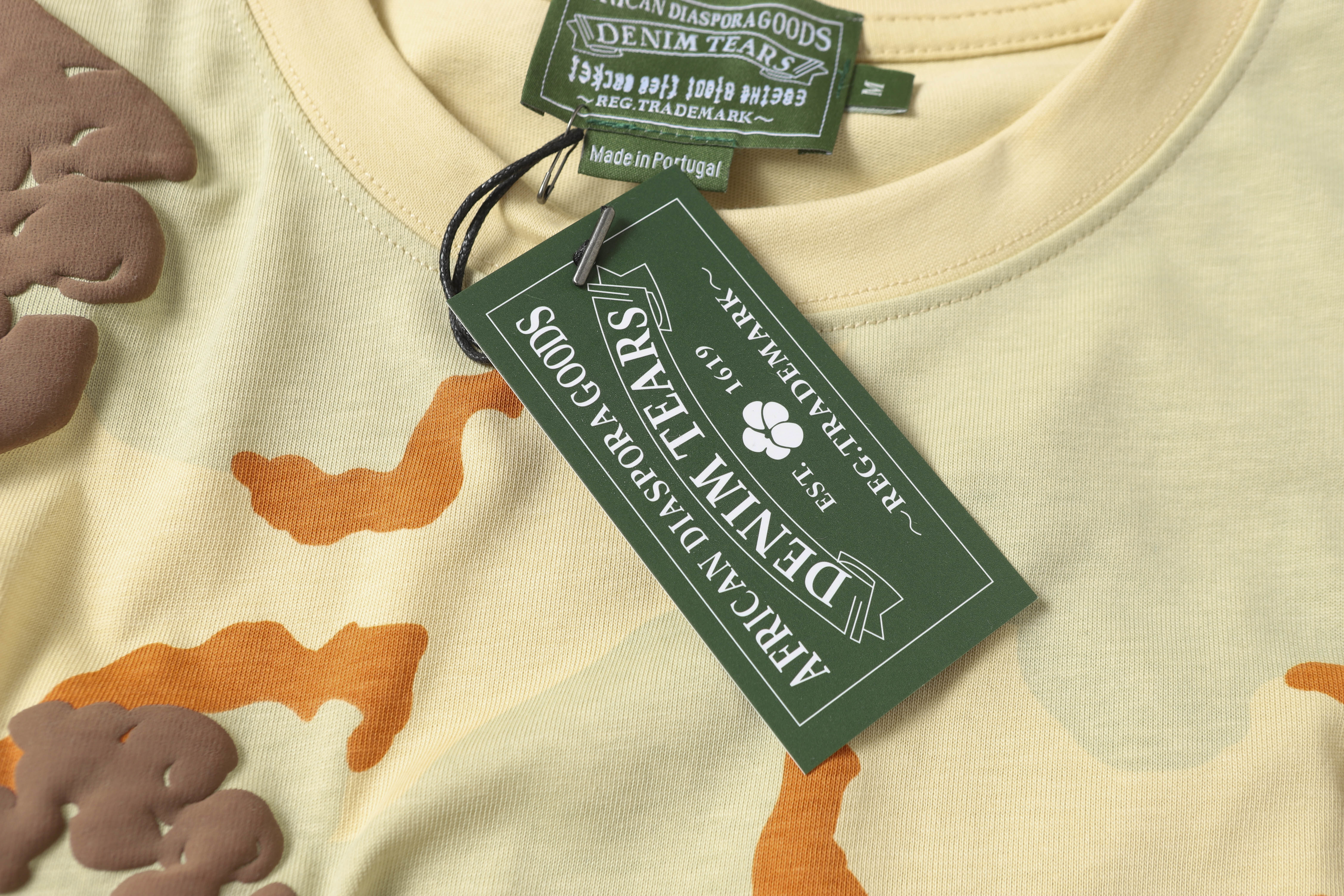 Denim Tears Short-Sleeve Set YL#208-8208 Camouflage Apricot