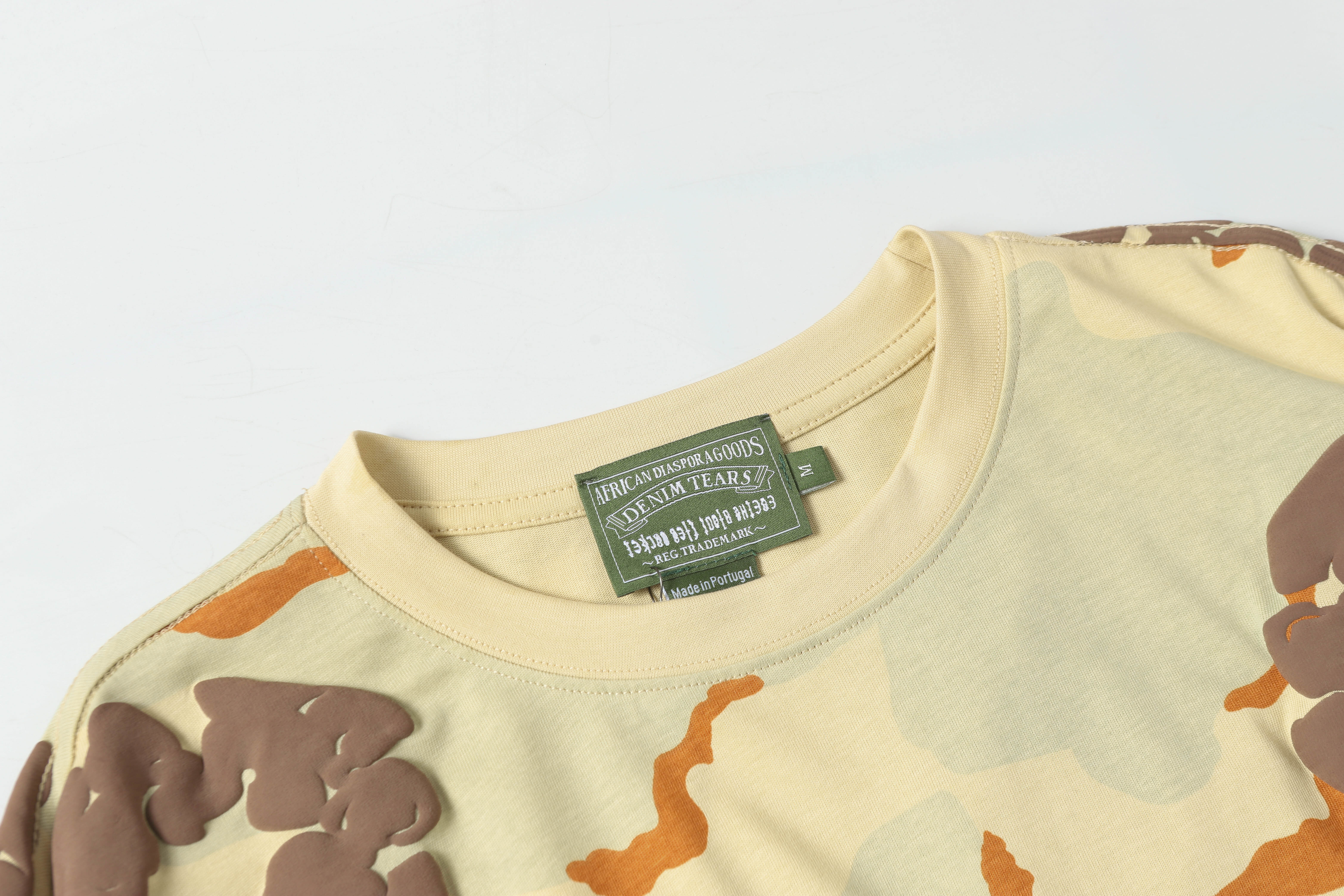 Denim Tears Short-Sleeve Set YL#208-8208 Camouflage Apricot