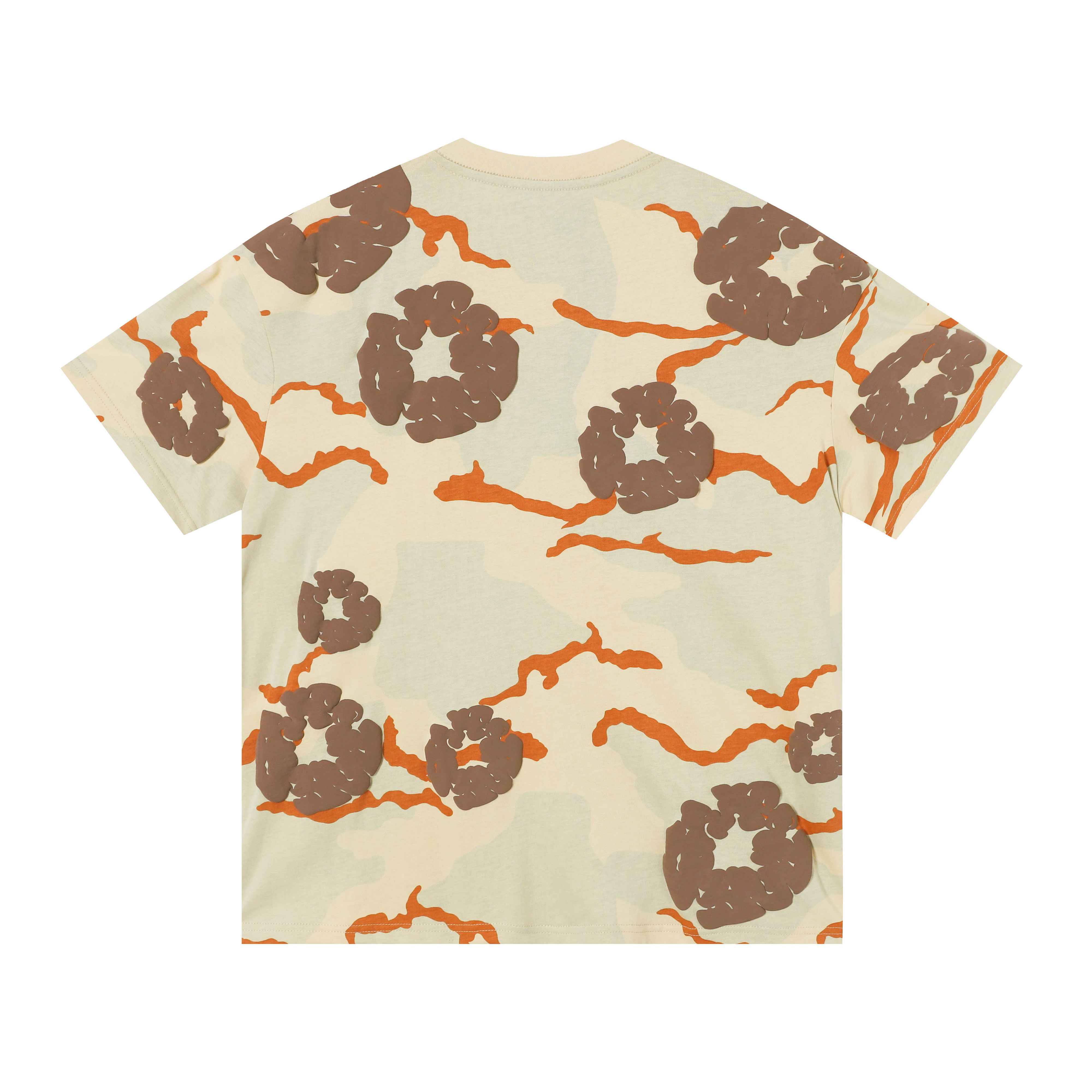 Denim Tears Short-Sleeve Set YL#208-8208 Camouflage Apricot