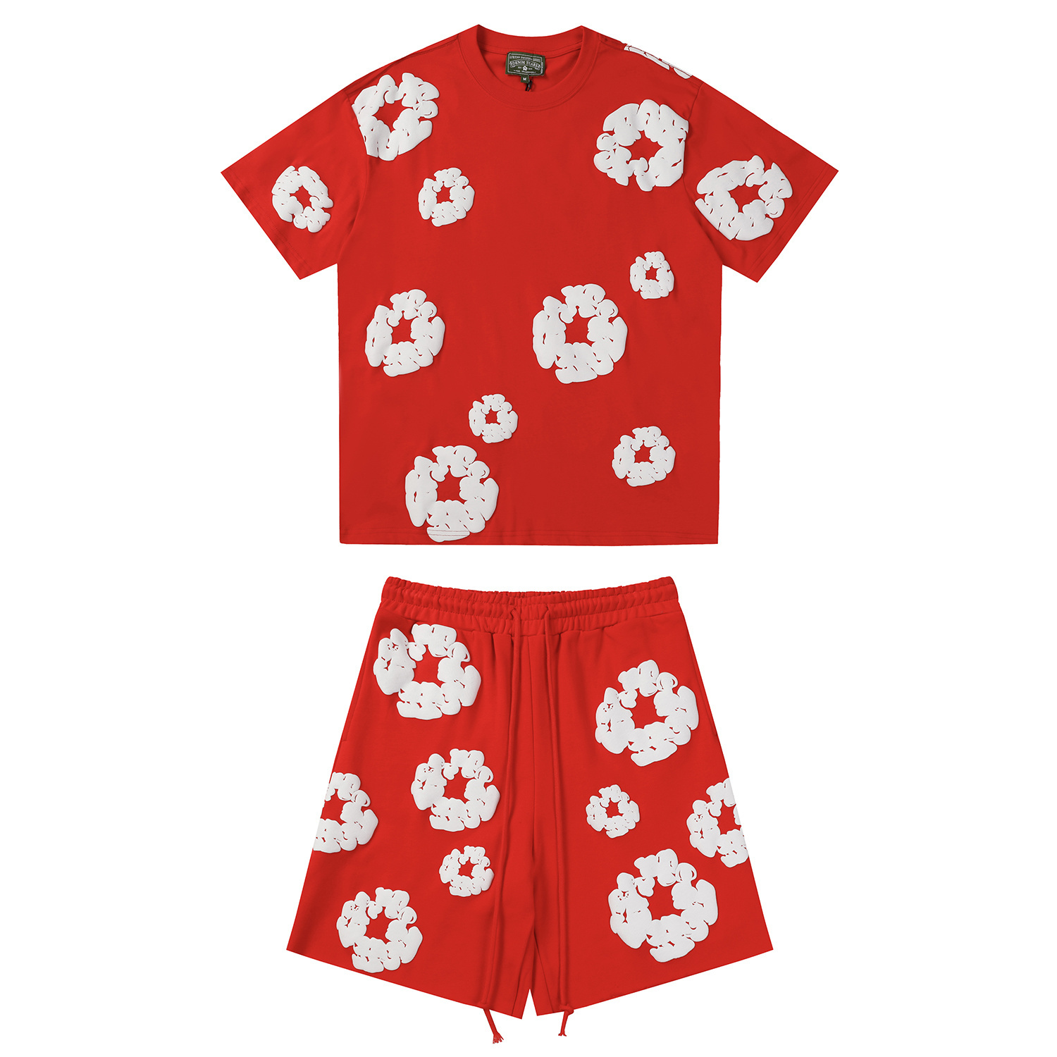 Denim Tears Short-Sleeve Set YL#291-8601 Red