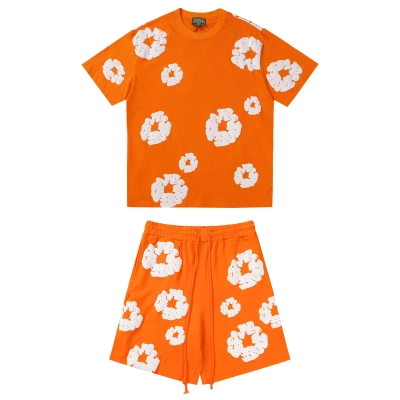 Denim Tears Short-Sleeve Set YL#291-8601 Orange 01