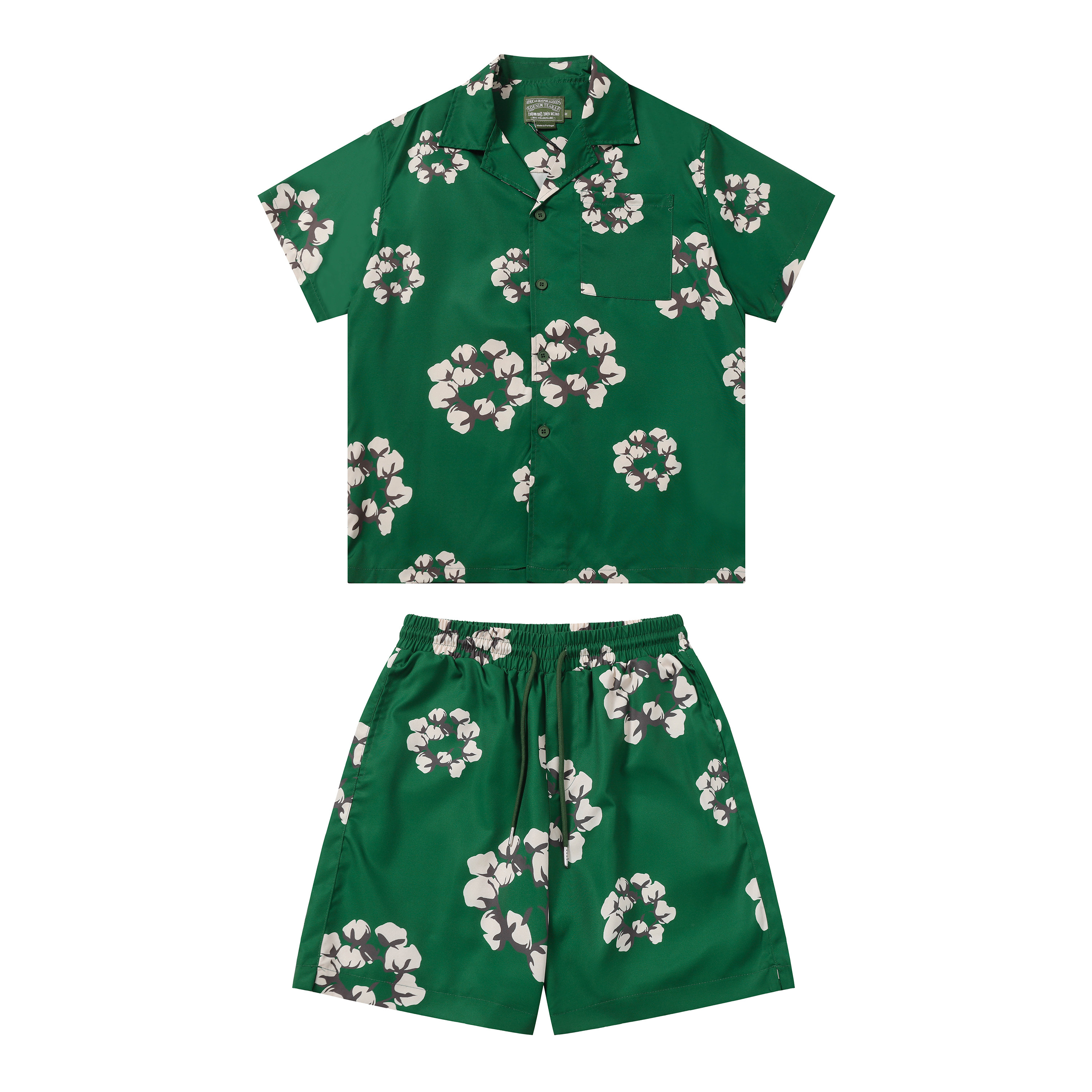 Denim Tears Short-Sleeve Set YL#385-8615 Green