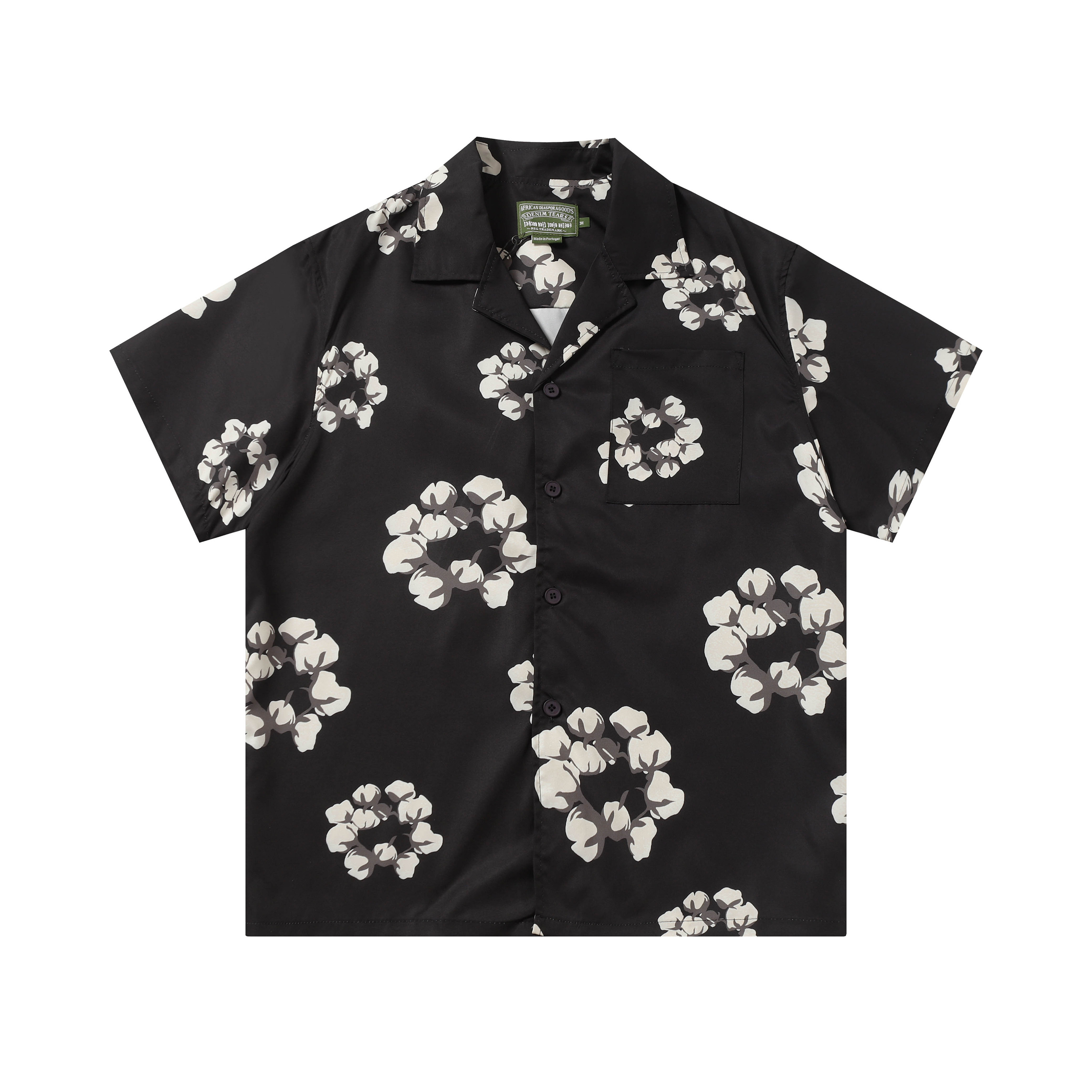 Denim Tears Short-Sleeve Set YL#385-8615 Black