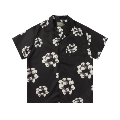 Denim Tears Short-Sleeve Set YL#385-8615 Black 02