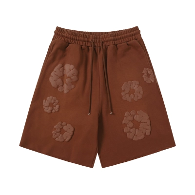 Denim Tears The Cotton Wreath Shorts YL#8623 Brown 01