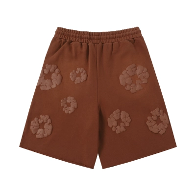 Denim Tears The Cotton Wreath Shorts YL#8623 Brown 02