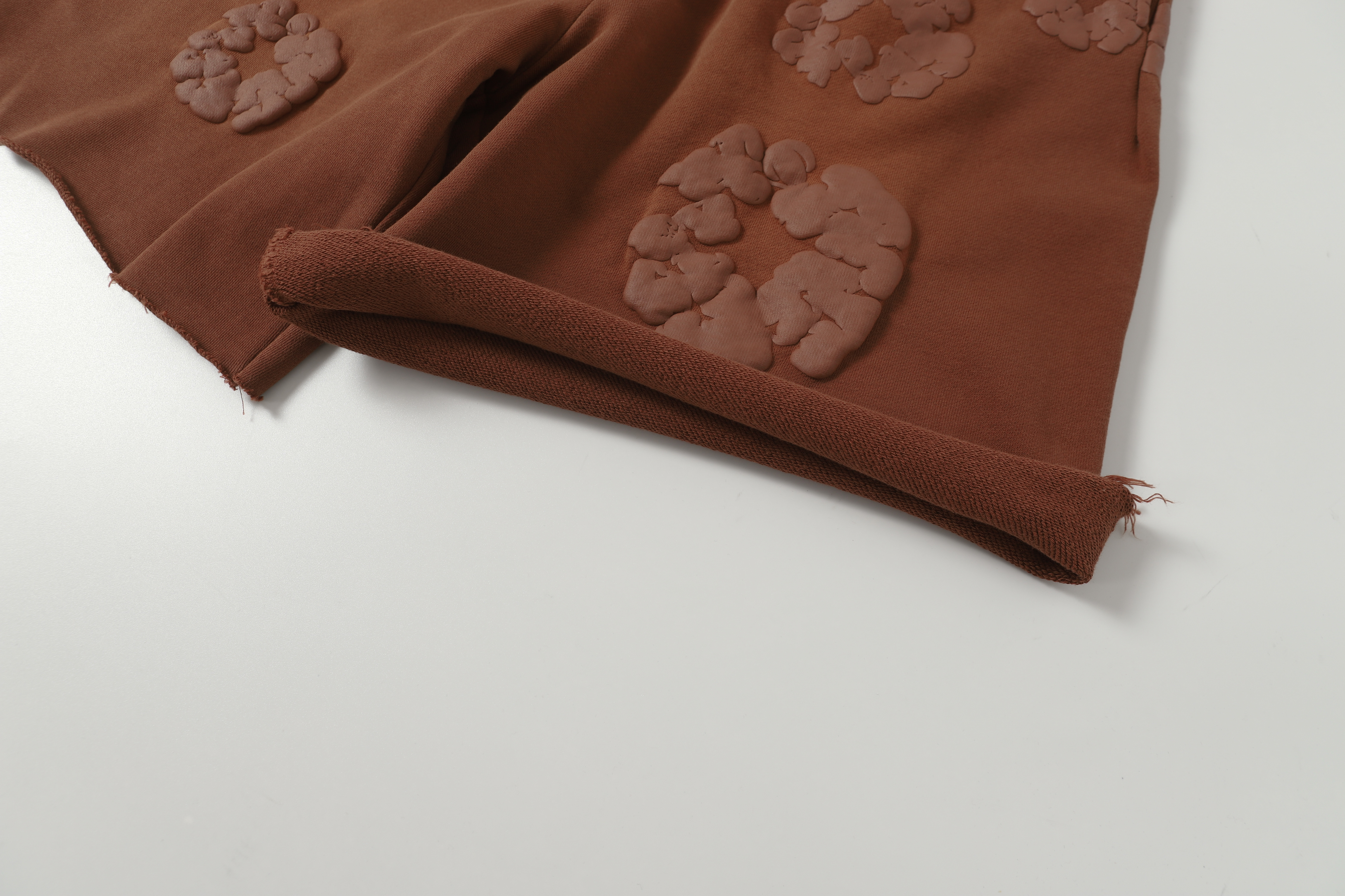 Denim Tears The Cotton Wreath Shorts YL#8623 Brown