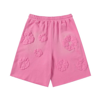 Denim Tears The Cotton Wreath Shorts YL#8623 Pink 02
