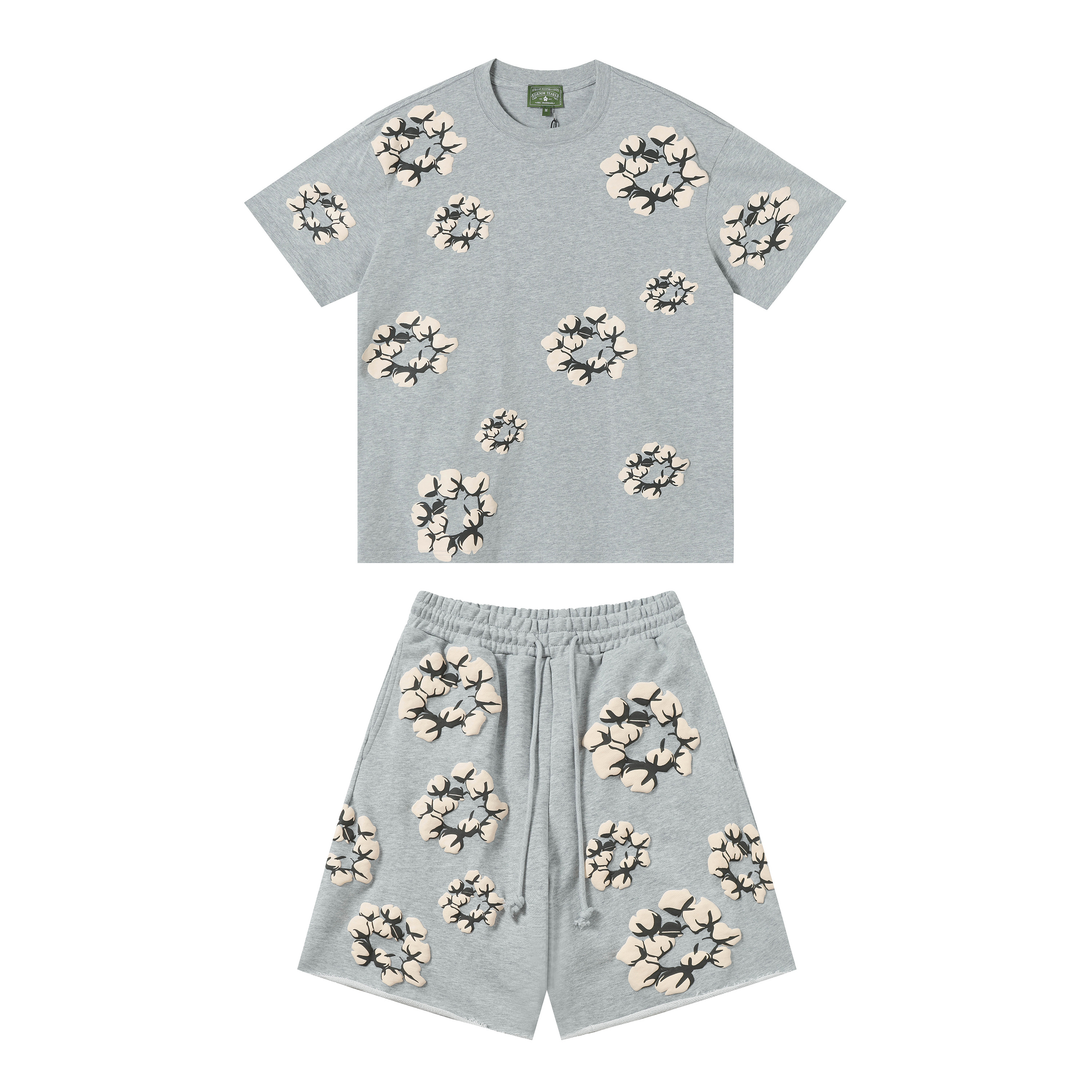 Denim Tears Short-Sleeve Set YL#201-8201 Grey