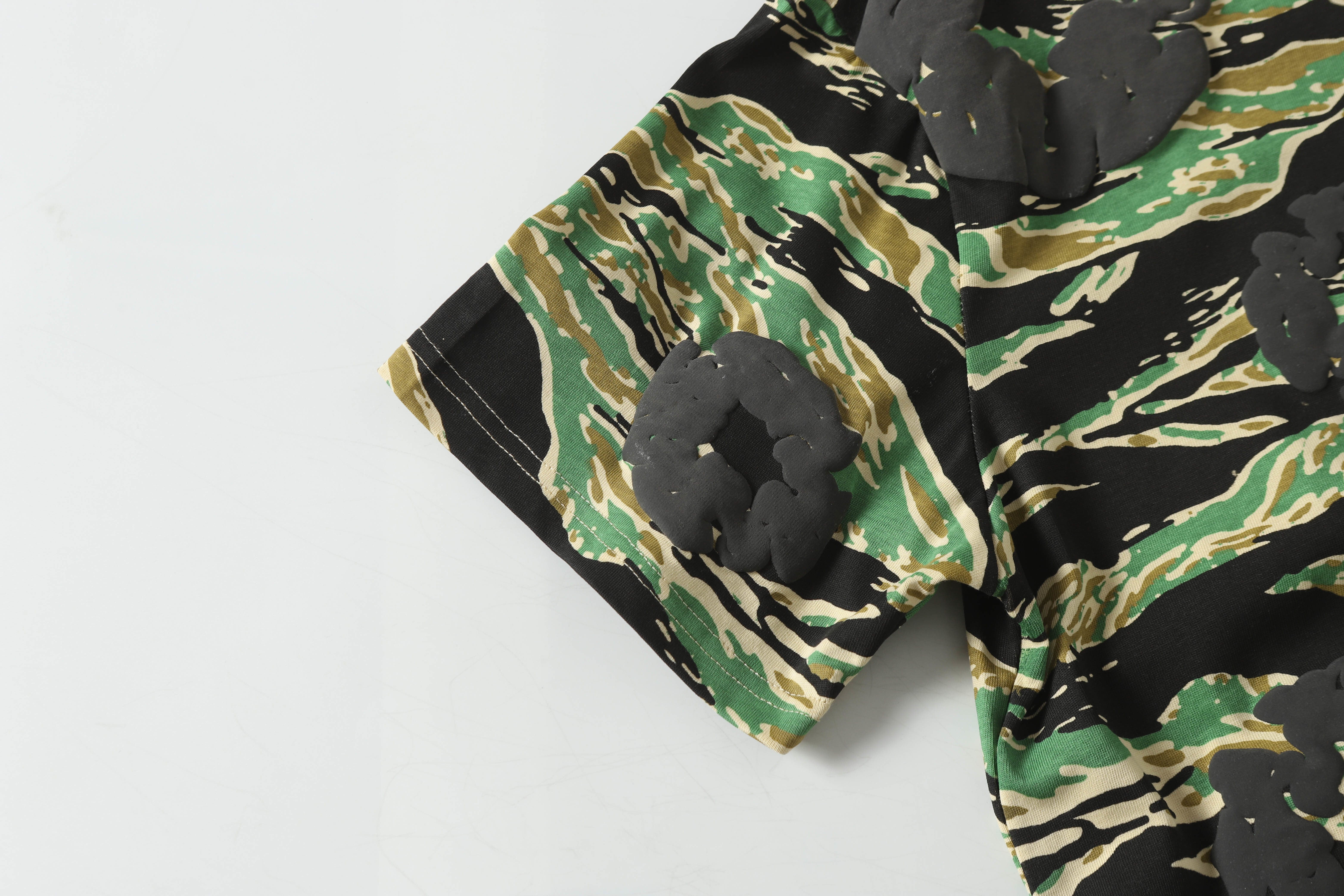 Denim Tears Short-Sleeve Set YL#208-8208 Camouflage Green