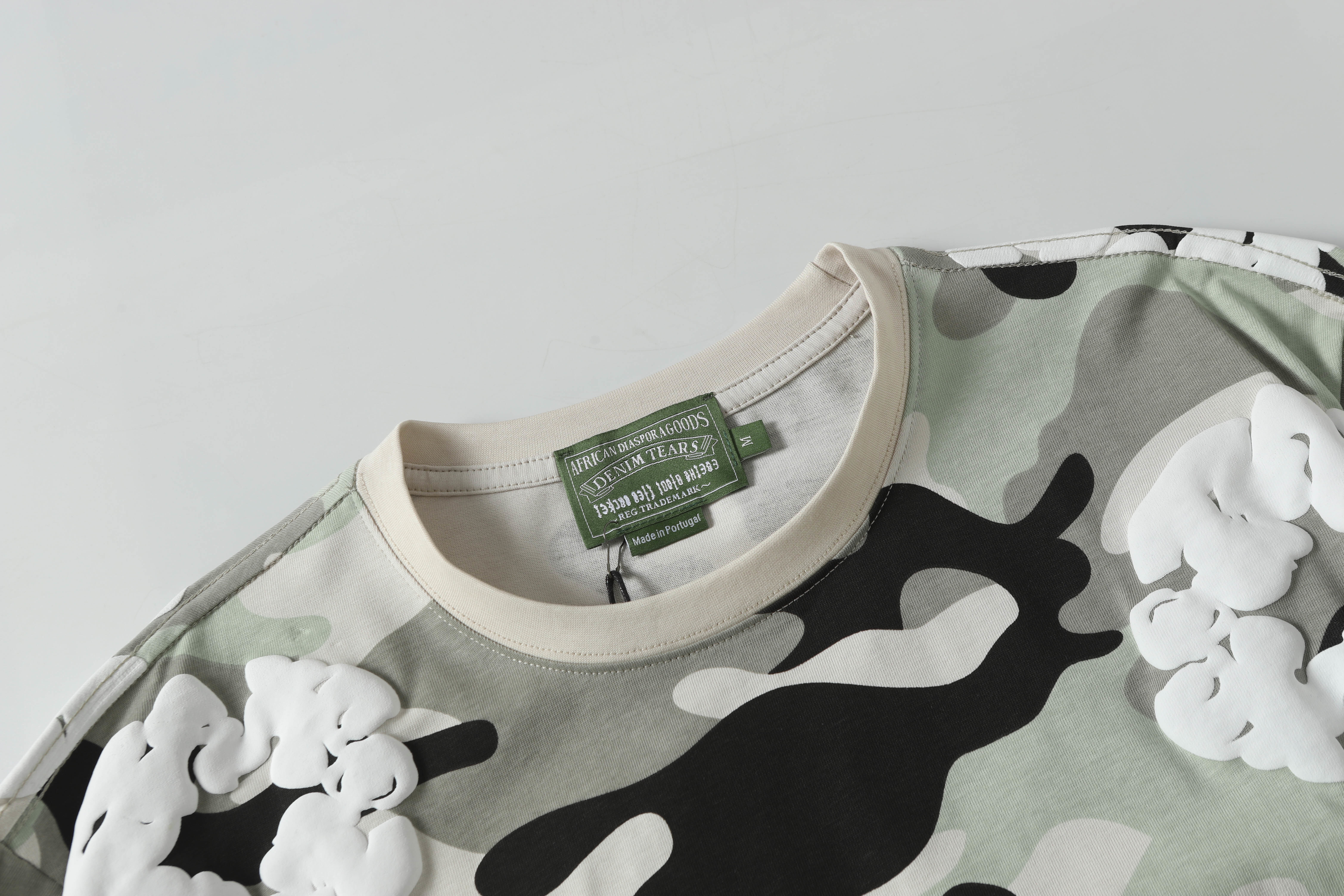 Denim Tears Short-Sleeve Set YL#208-8208 Camouflage Grey