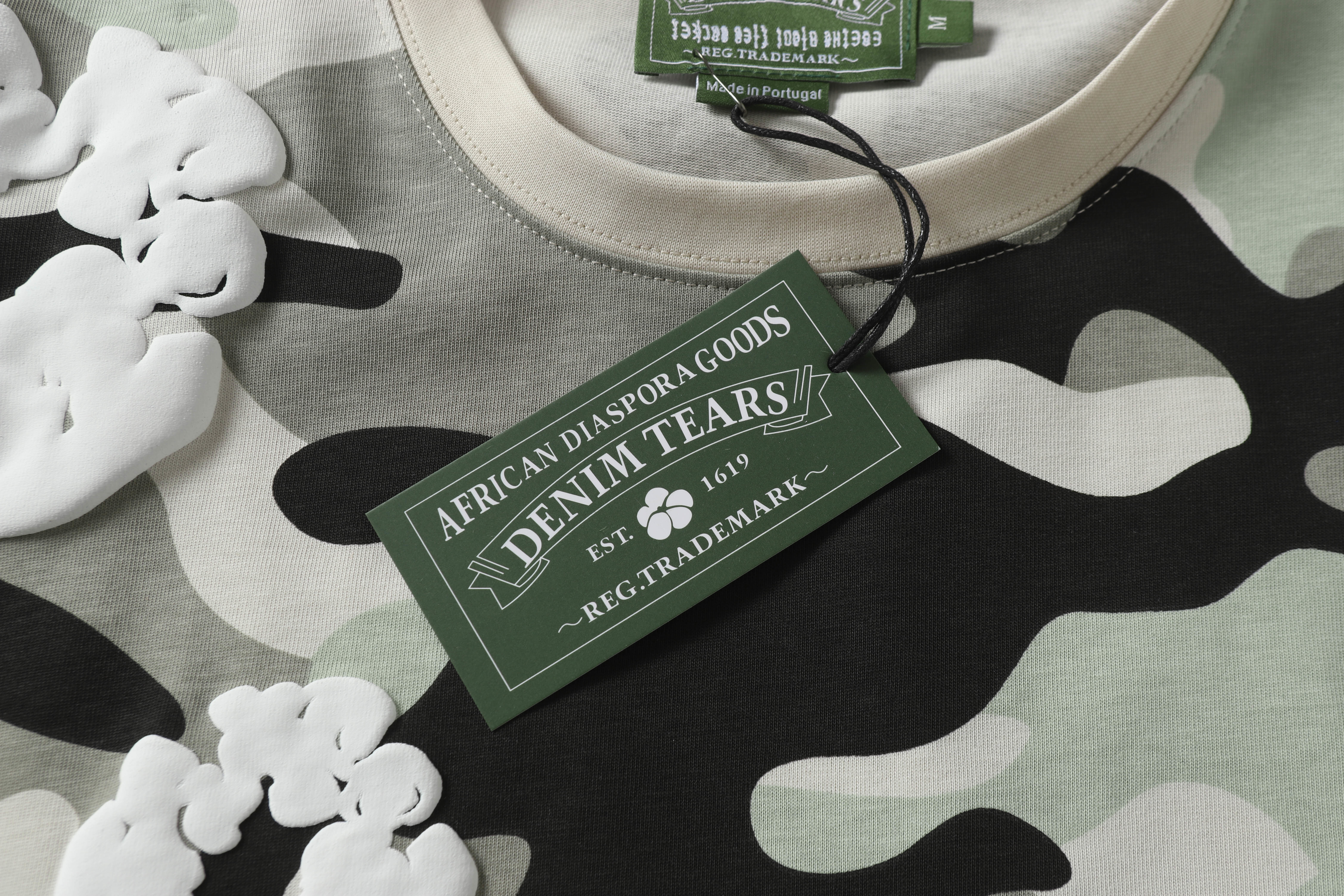 Denim Tears Short-Sleeve Set YL#208-8208 Camouflage Grey