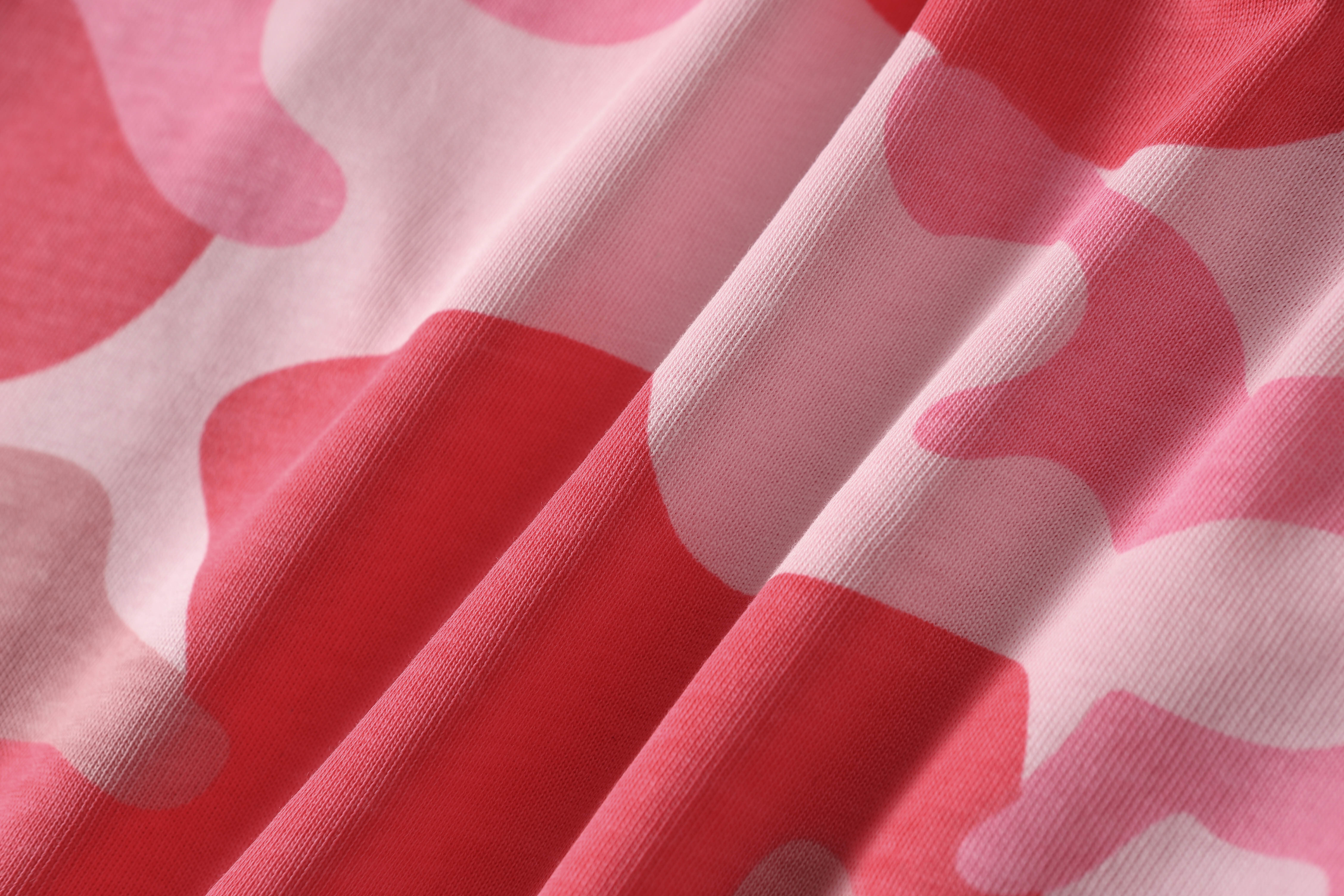 Denim Tears Short-Sleeve Set YL#208-8208 Camouflage Pink