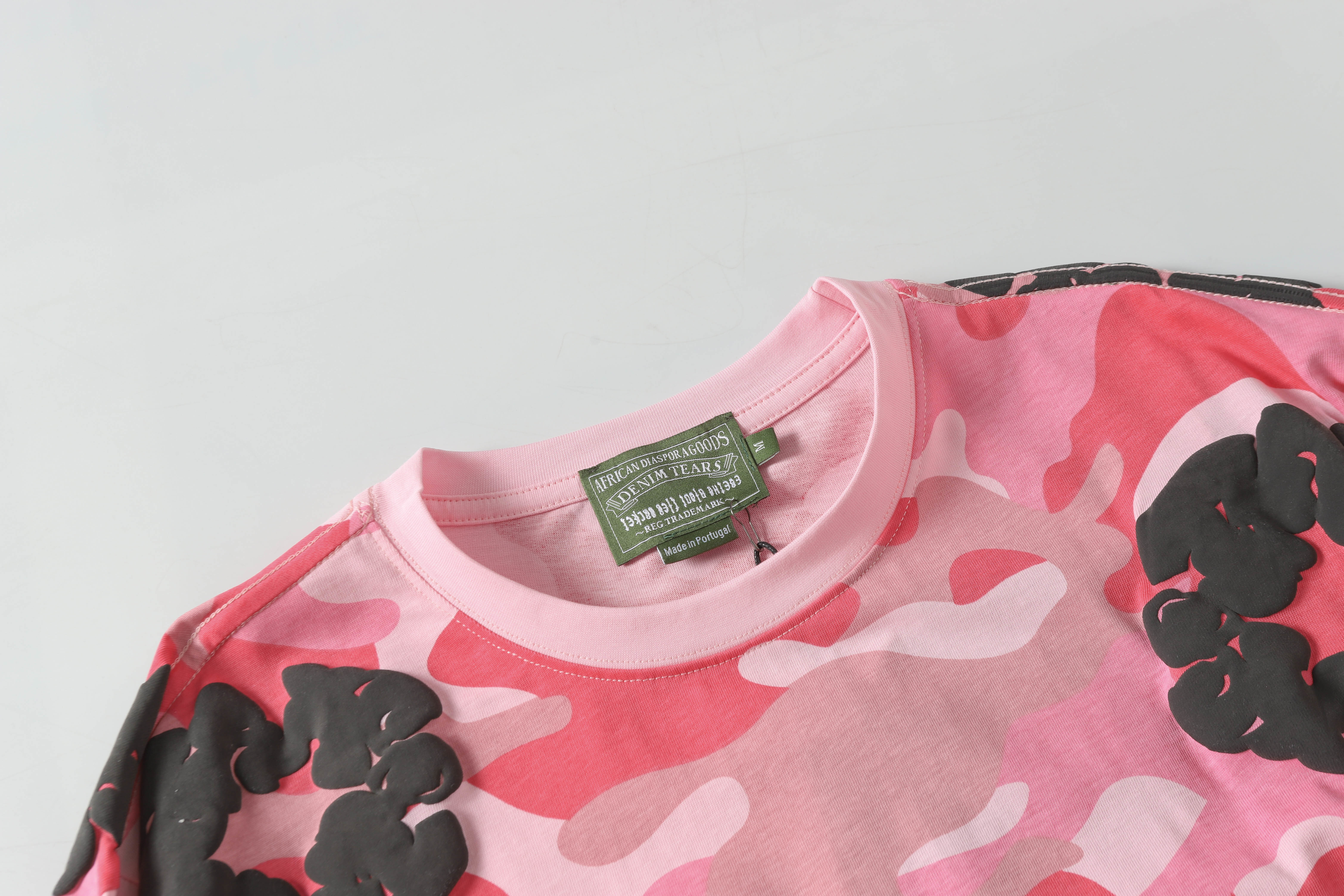 Denim Tears Short-Sleeve Set YL#208-8208 Camouflage Pink