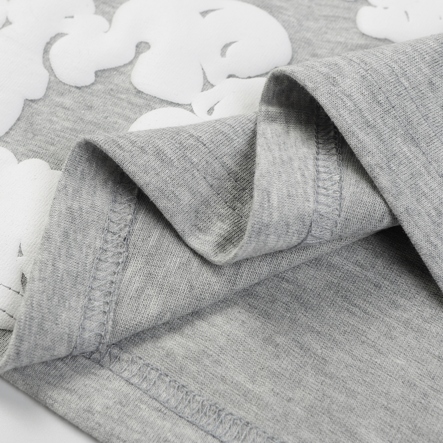 Denim Tears Short-Sleeve Set YL#291-8601 Light Gray