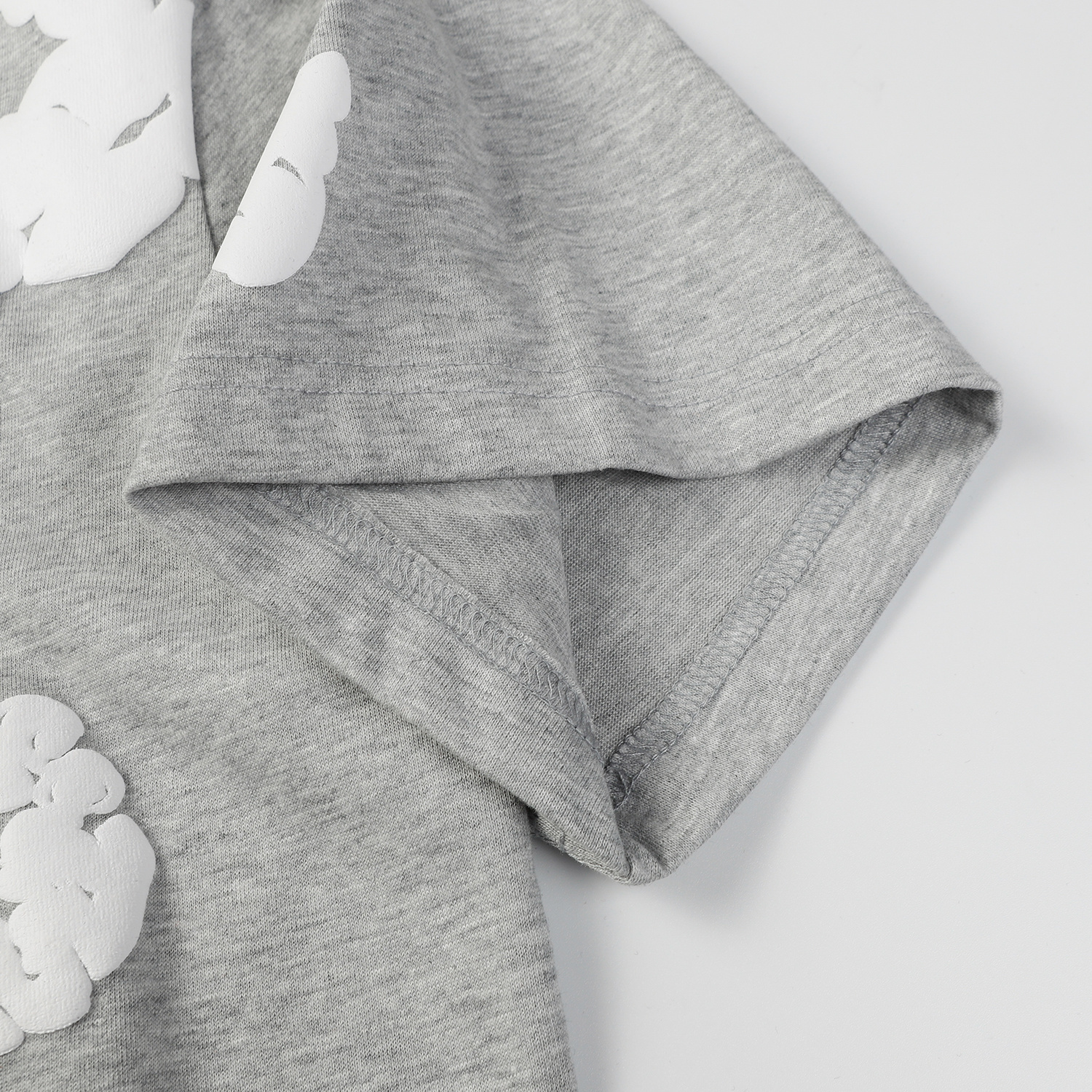 Denim Tears Short-Sleeve Set YL#291-8601 Light Gray