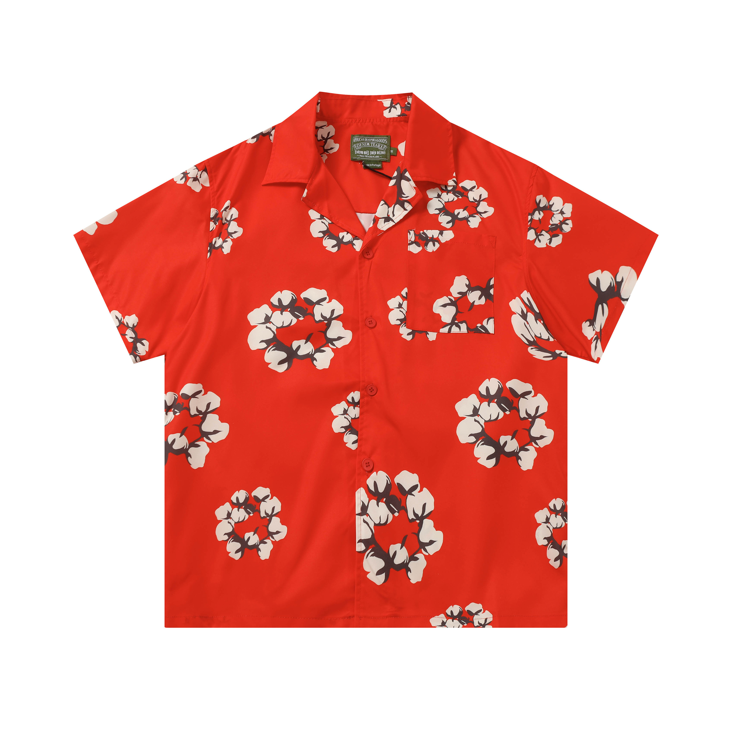 Denim Tears Short-Sleeve Set YL#385-8615 Red