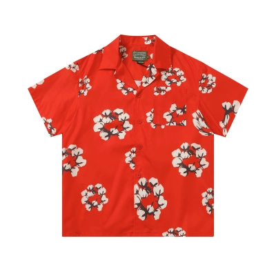 Denim Tears Short-Sleeve Set YL#385-8615 Red 02