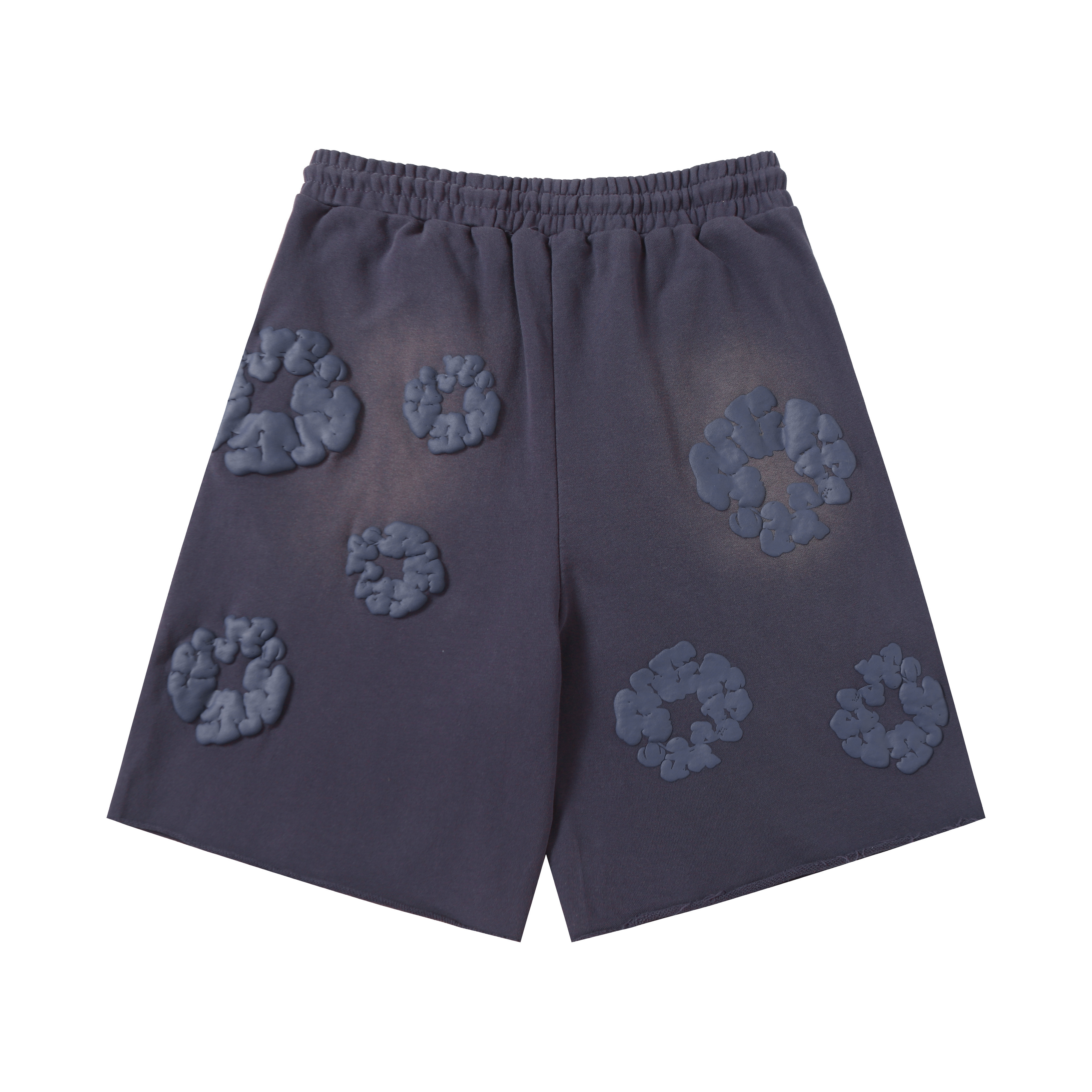 Denim Tears The Cotton Wreath Shorts YL#8623 Blue-purple