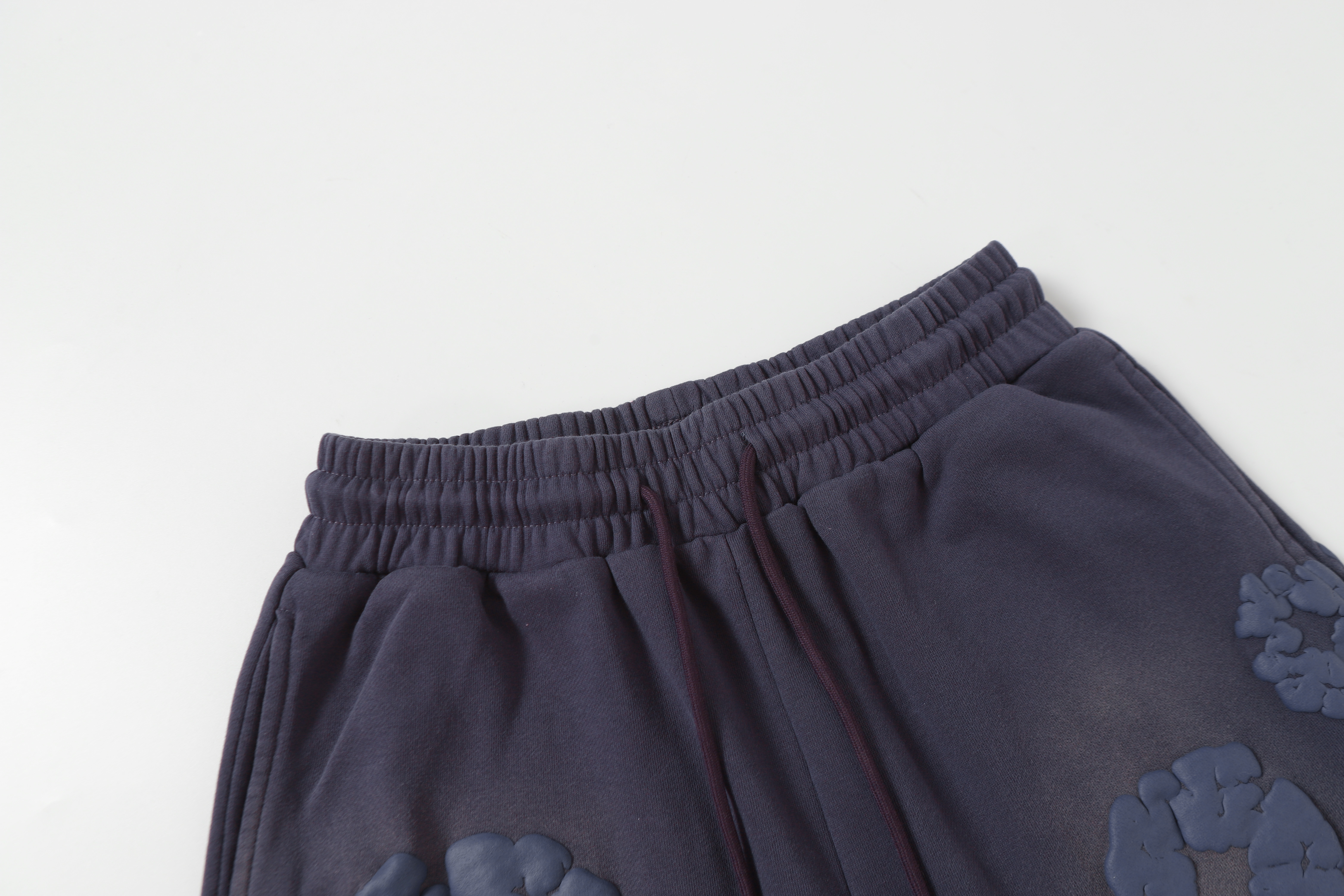 Denim Tears The Cotton Wreath Shorts YL#8623 Blue-purple