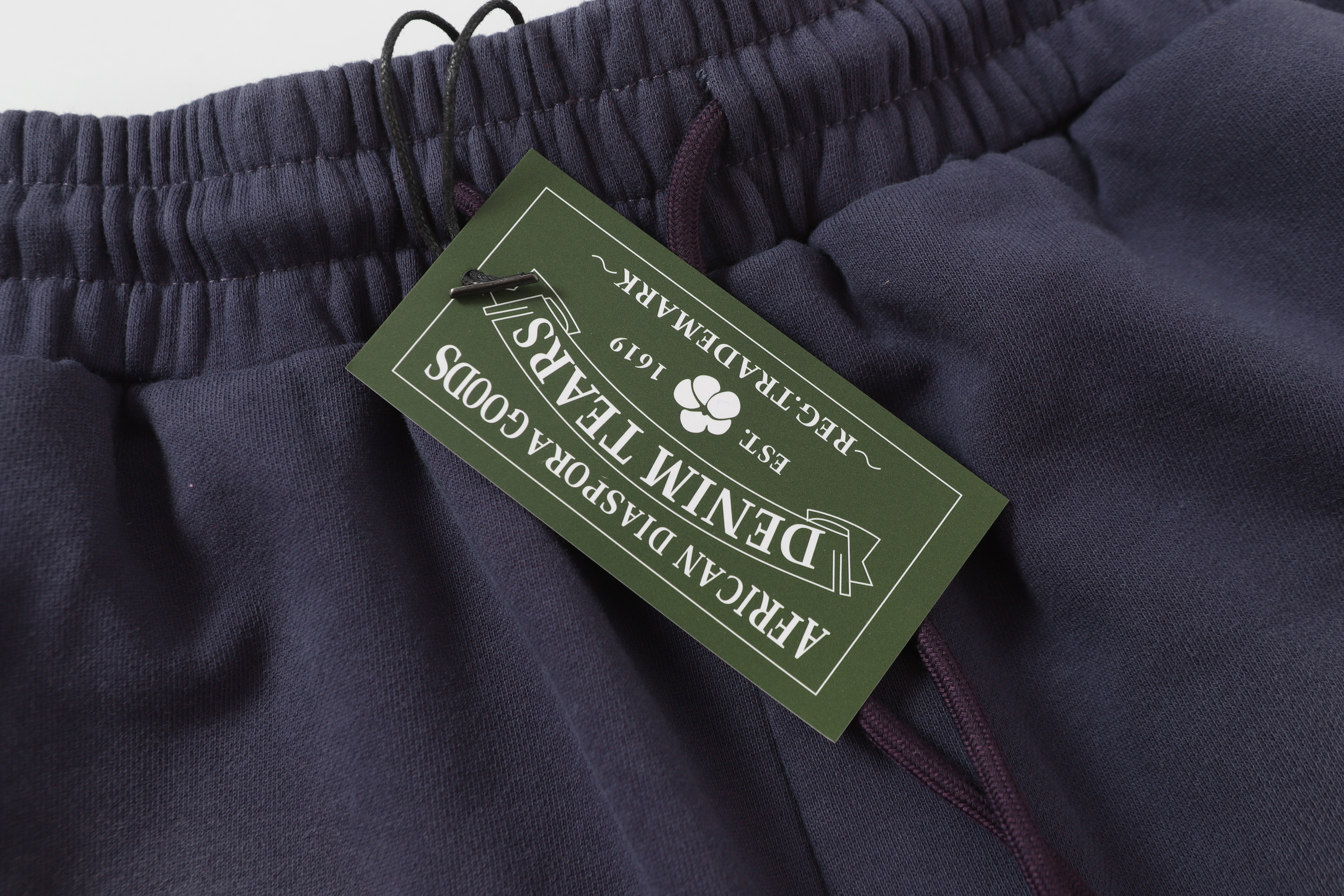 Denim Tears The Cotton Wreath Shorts YL#8623 Blue-purple