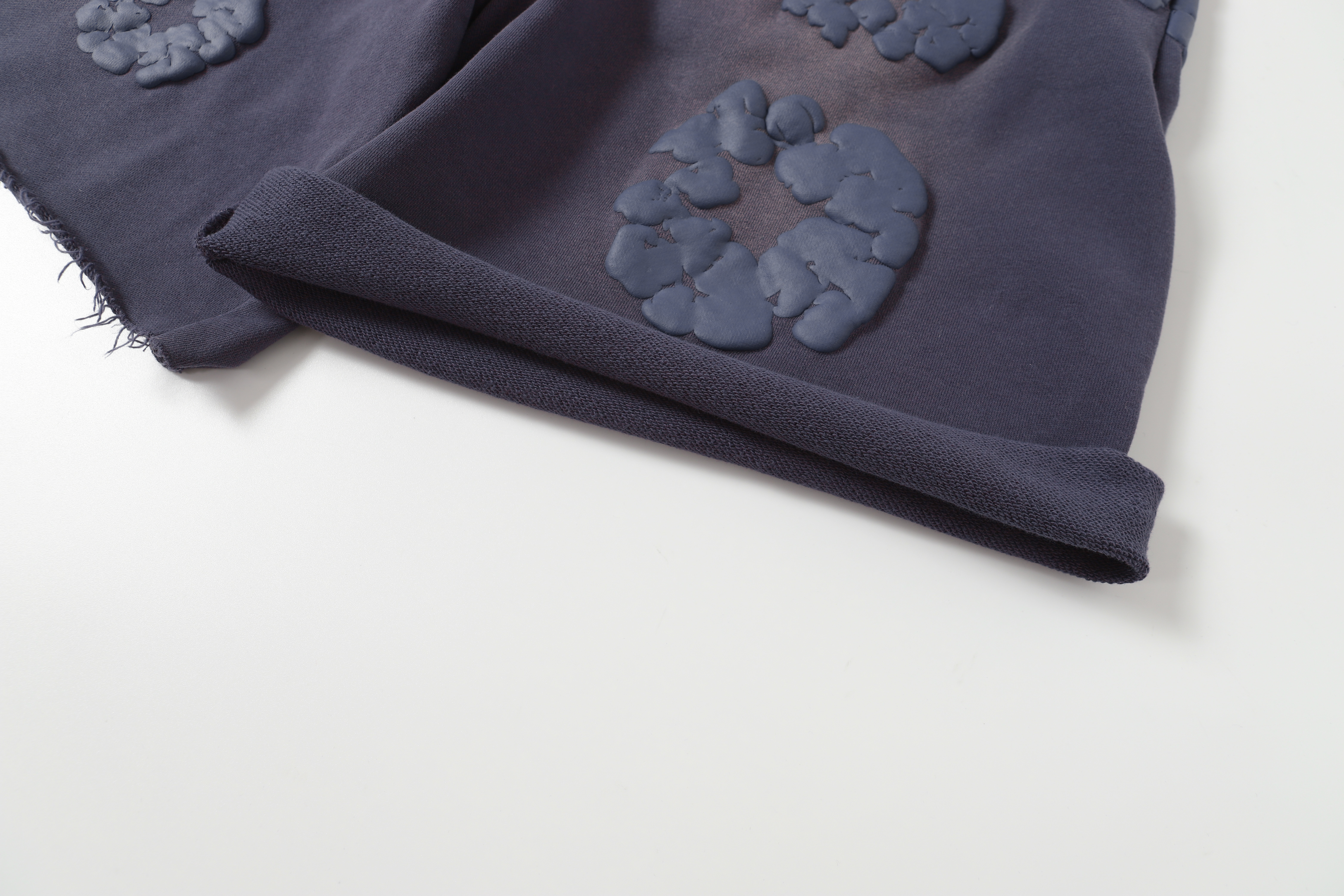 Denim Tears The Cotton Wreath Shorts YL#8623 Blue-purple