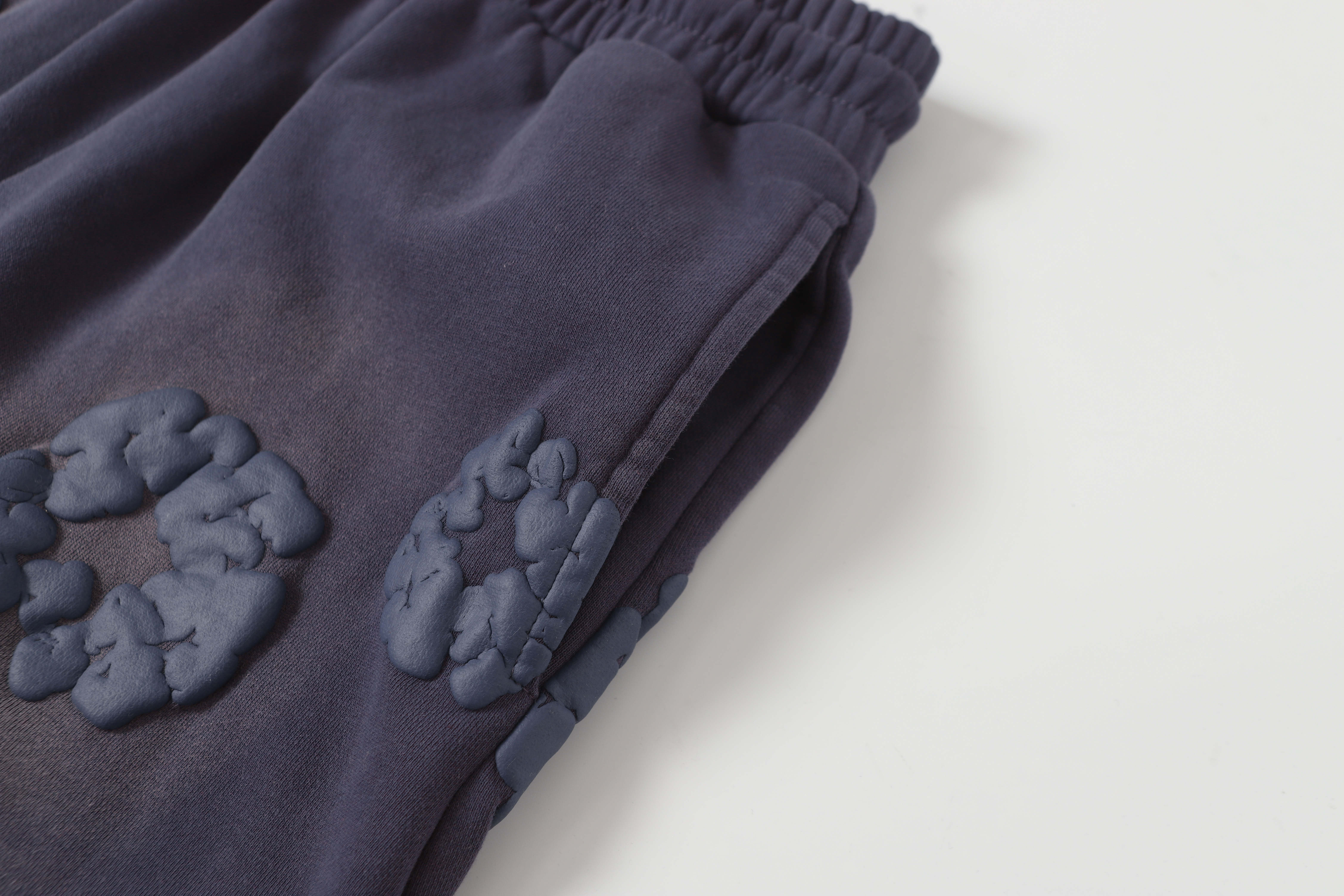 Denim Tears The Cotton Wreath Shorts YL#8623 Blue-purple