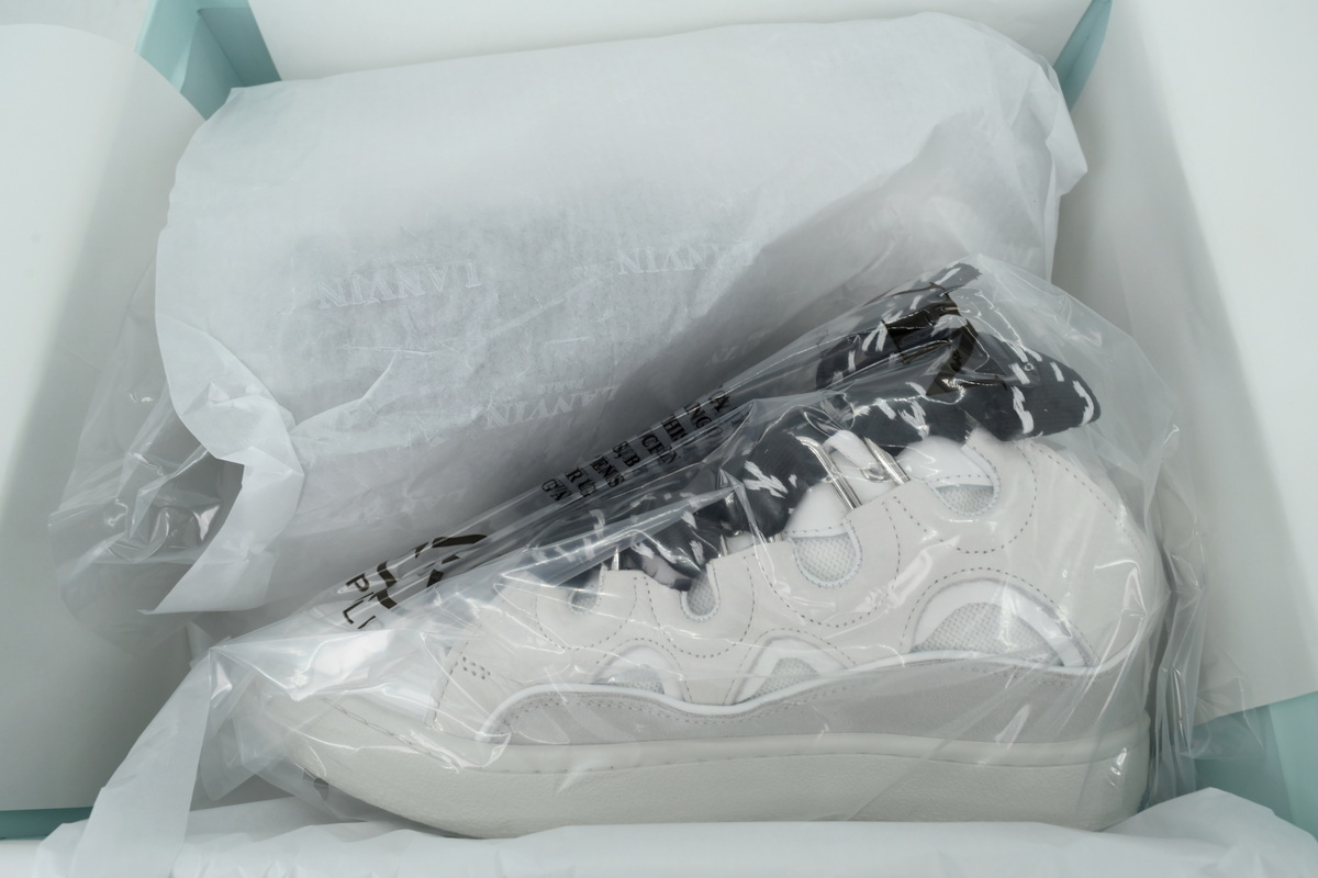 Lanvin Curb Sneakers -White