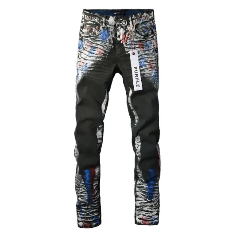 Hellstar T-shirt 503 + Purple Brand Fashion Jeans YZ072452