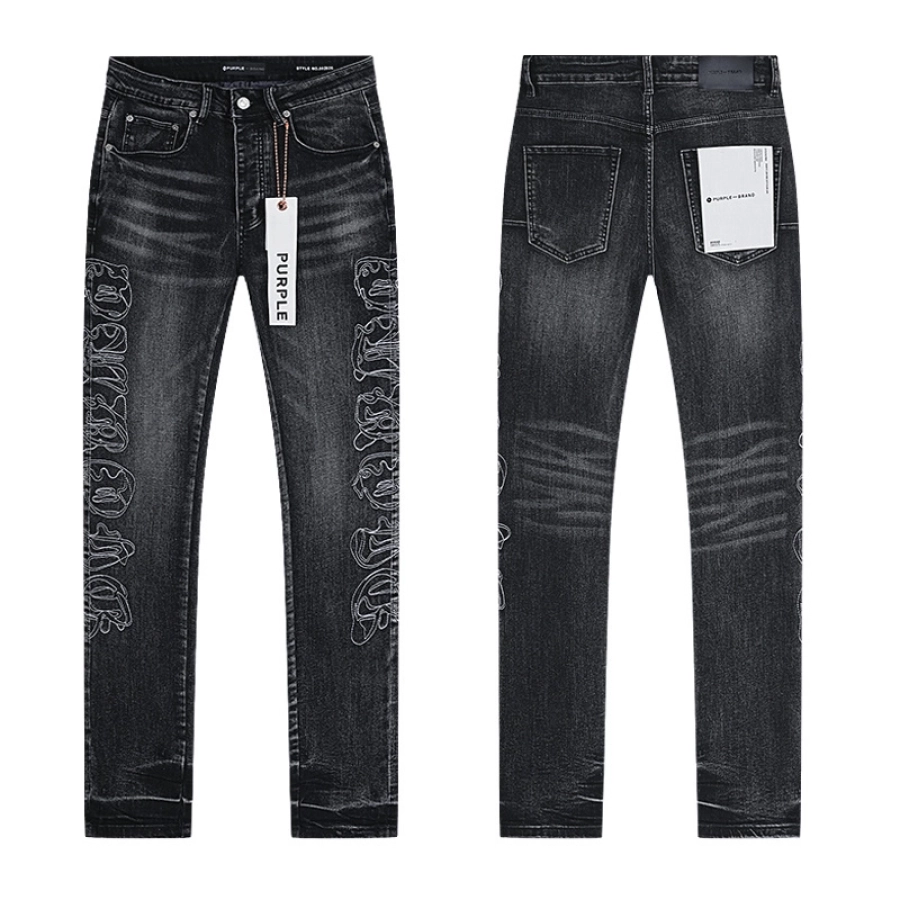Hellstar T-shirt 520 + Purple Brand Jeans YL#PU186