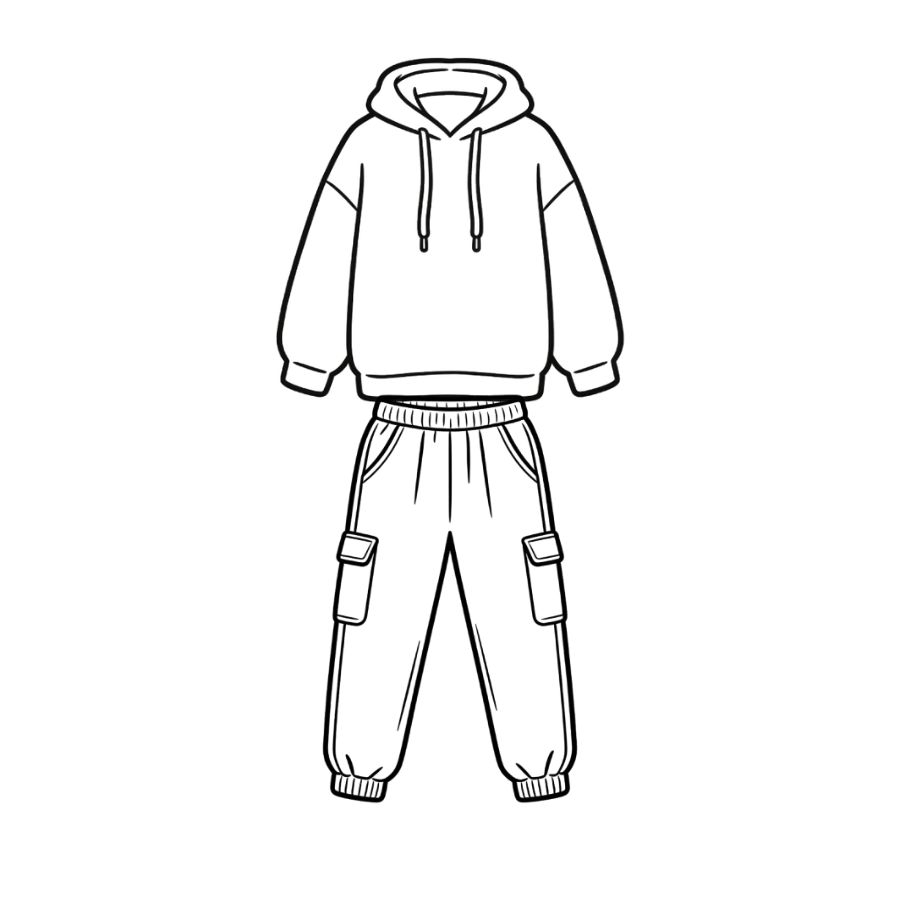 OBO Long-sleeved Suit(Hoodie + Pant)