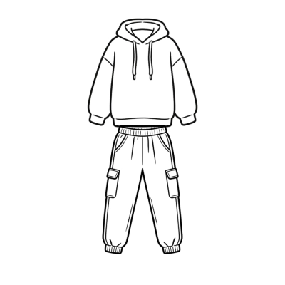 OBO Long-sleeved Suit(Hoodie + Pant) 01