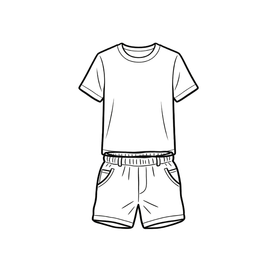 OBO Short-sleeved Suit(T-shirt + Short)