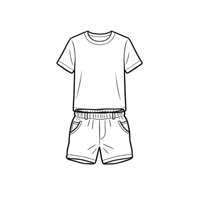 OBO Short-sleeved Suit(T-shirt + Short) 01