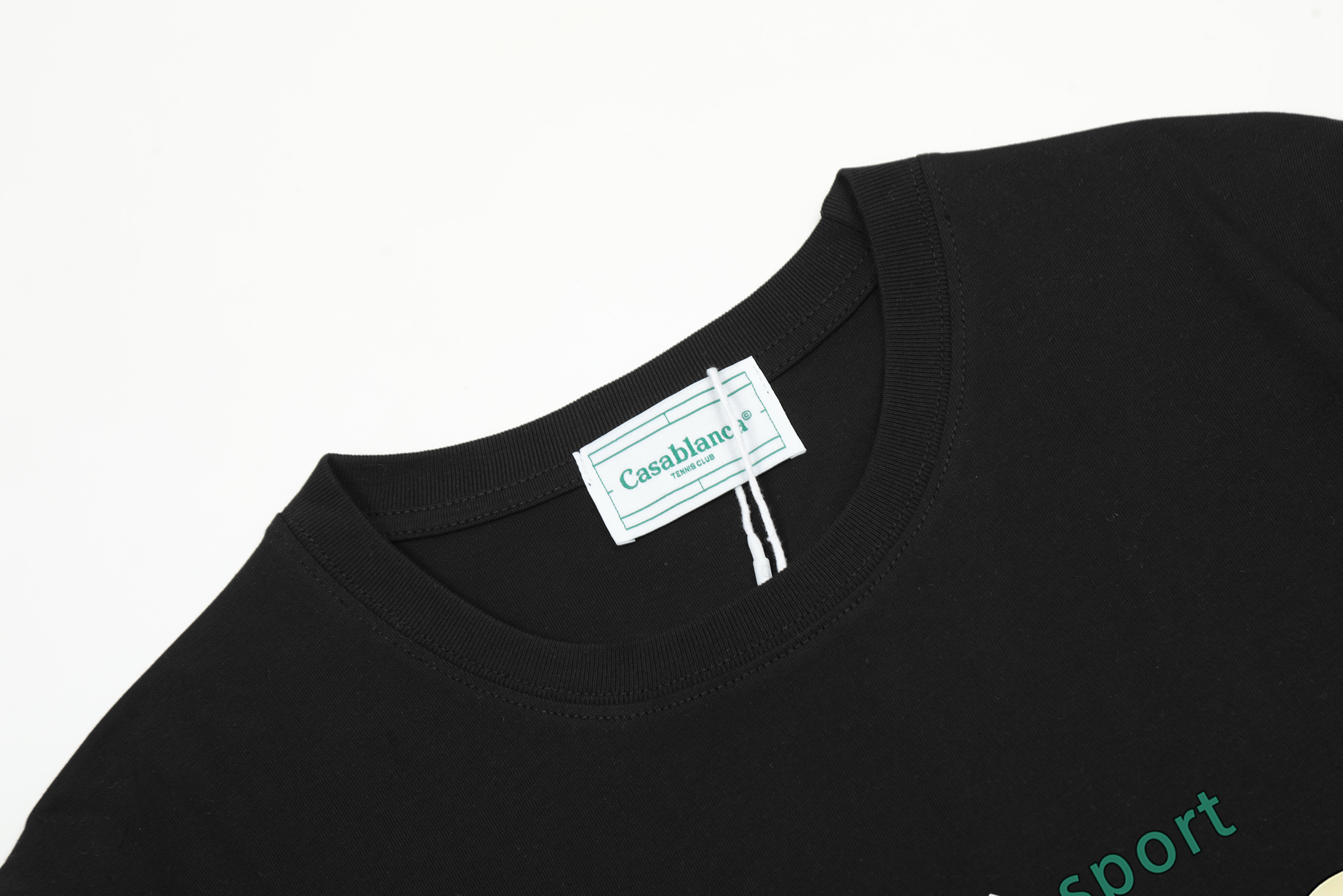 Casblanca T-shirt YL#C02 Black/White