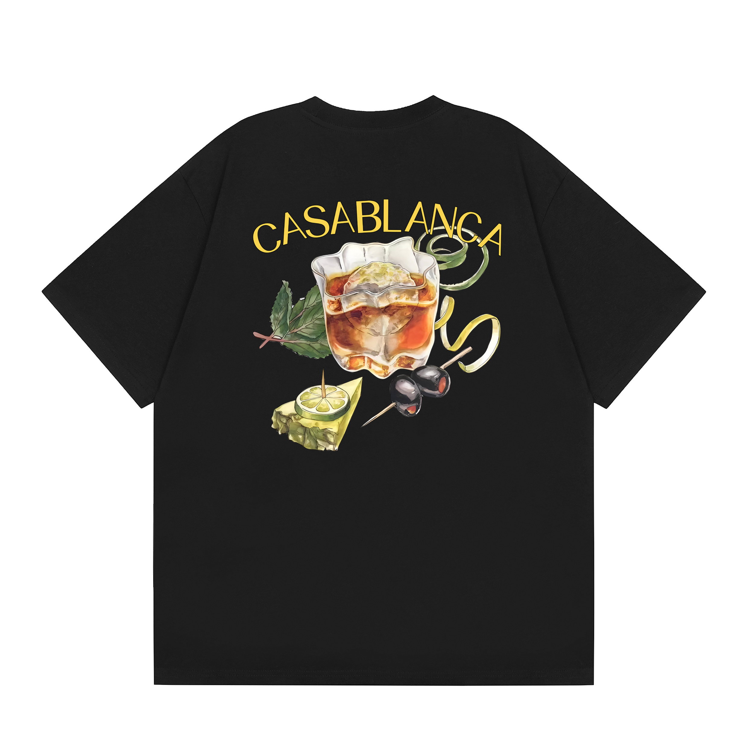 Casblanca T-shirt YL#C04 Black/White