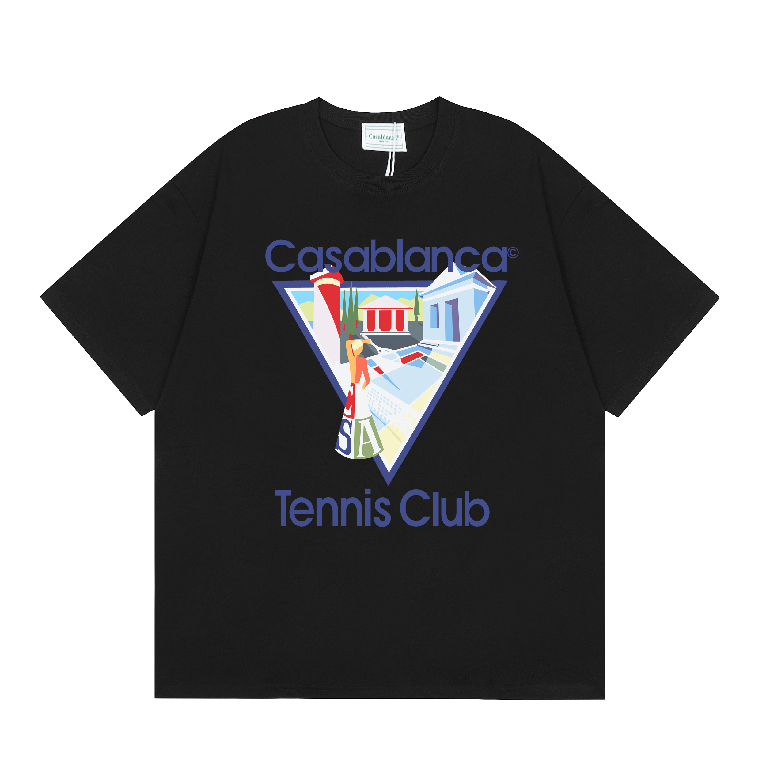 Casblanca T-shirt YL#C07 Black/White