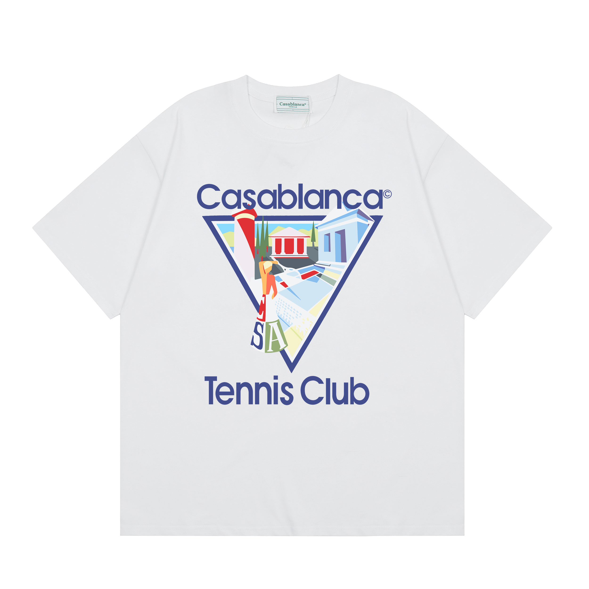 Casblanca T-shirt YL#C07 Black/White