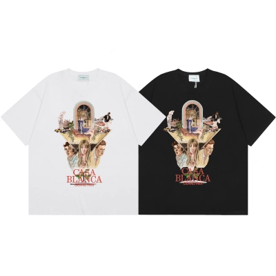 Casblanca T-shirt YL#C09 Black/White 01