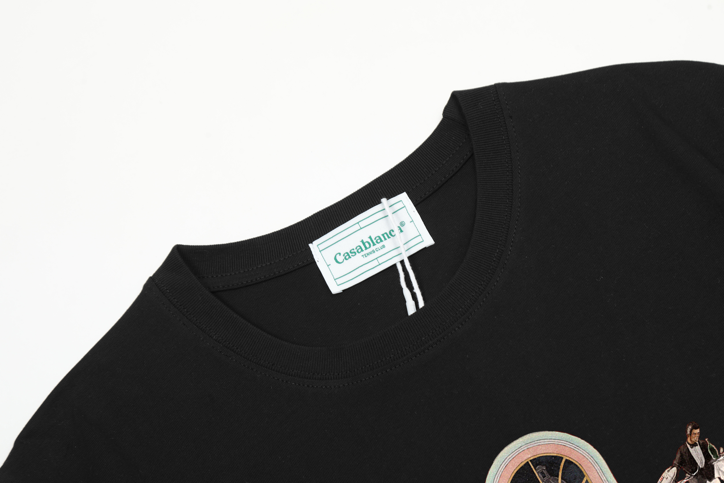 Casblanca T-shirt YL#C09 Black/White