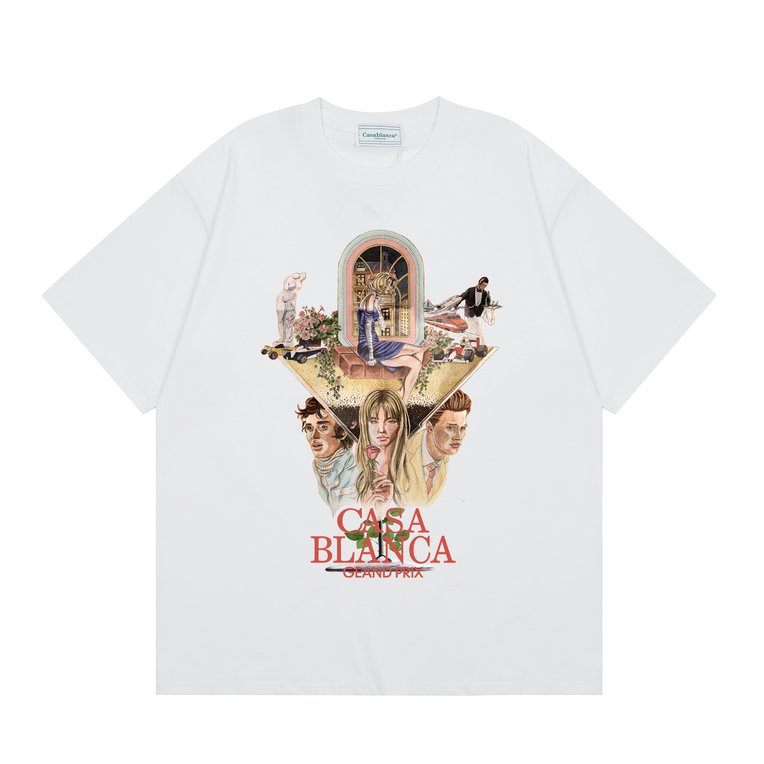 Casblanca T-shirt YL#C09 Black/White