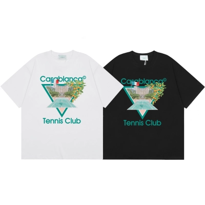 Casblanca T-shirt YL#C12 Black/White 01